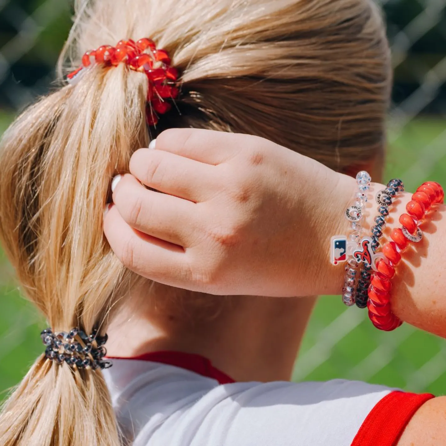 Atlanta Braves Large Hair Ties