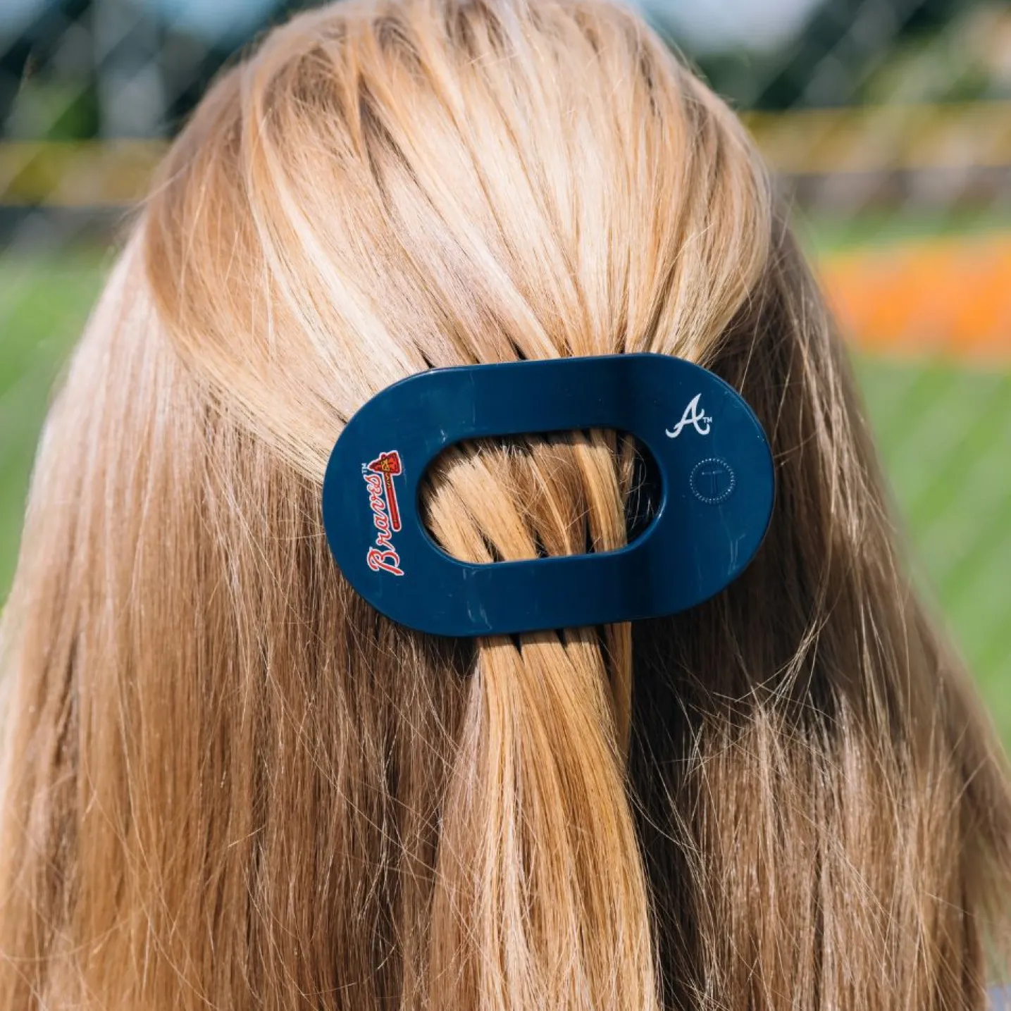Atlanta Braves Medium Flat Round Hair Clip