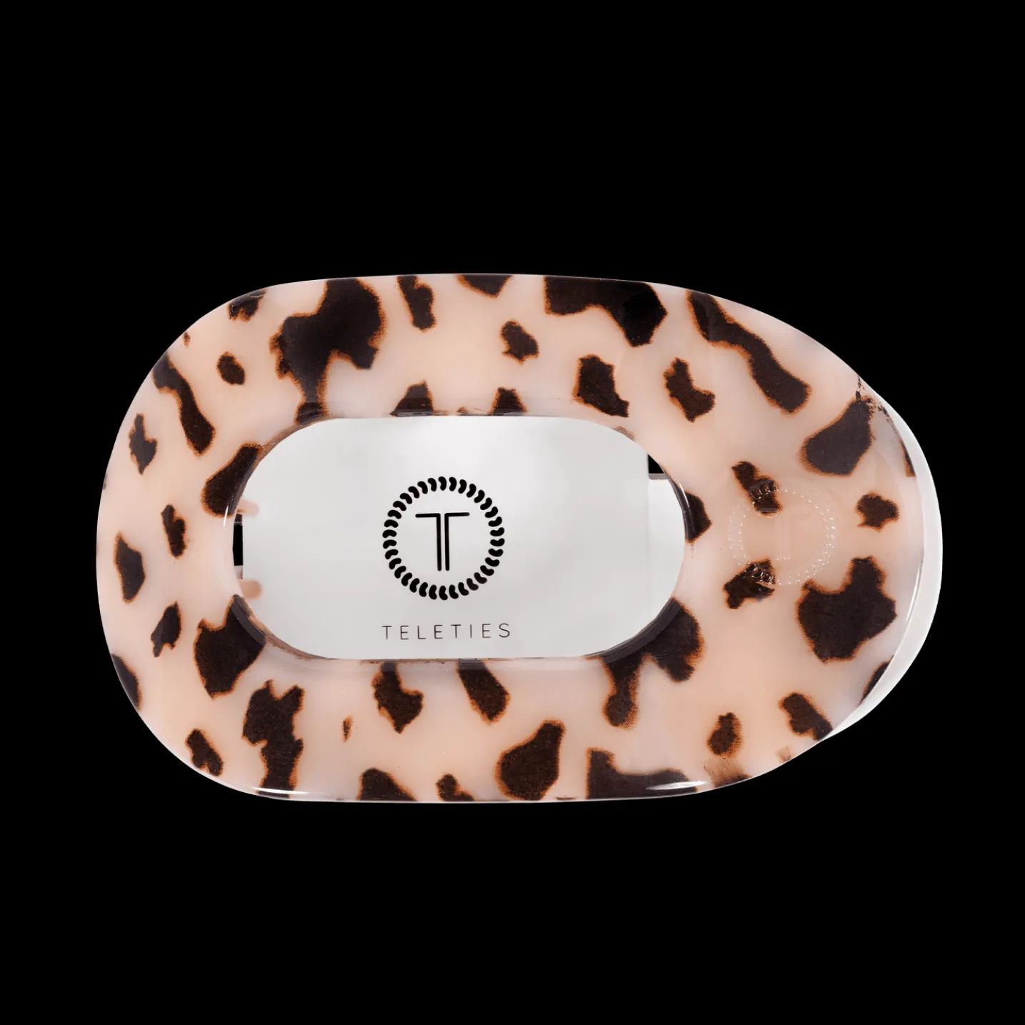 Blonde Tortoise Large Flat Round Hair Clip