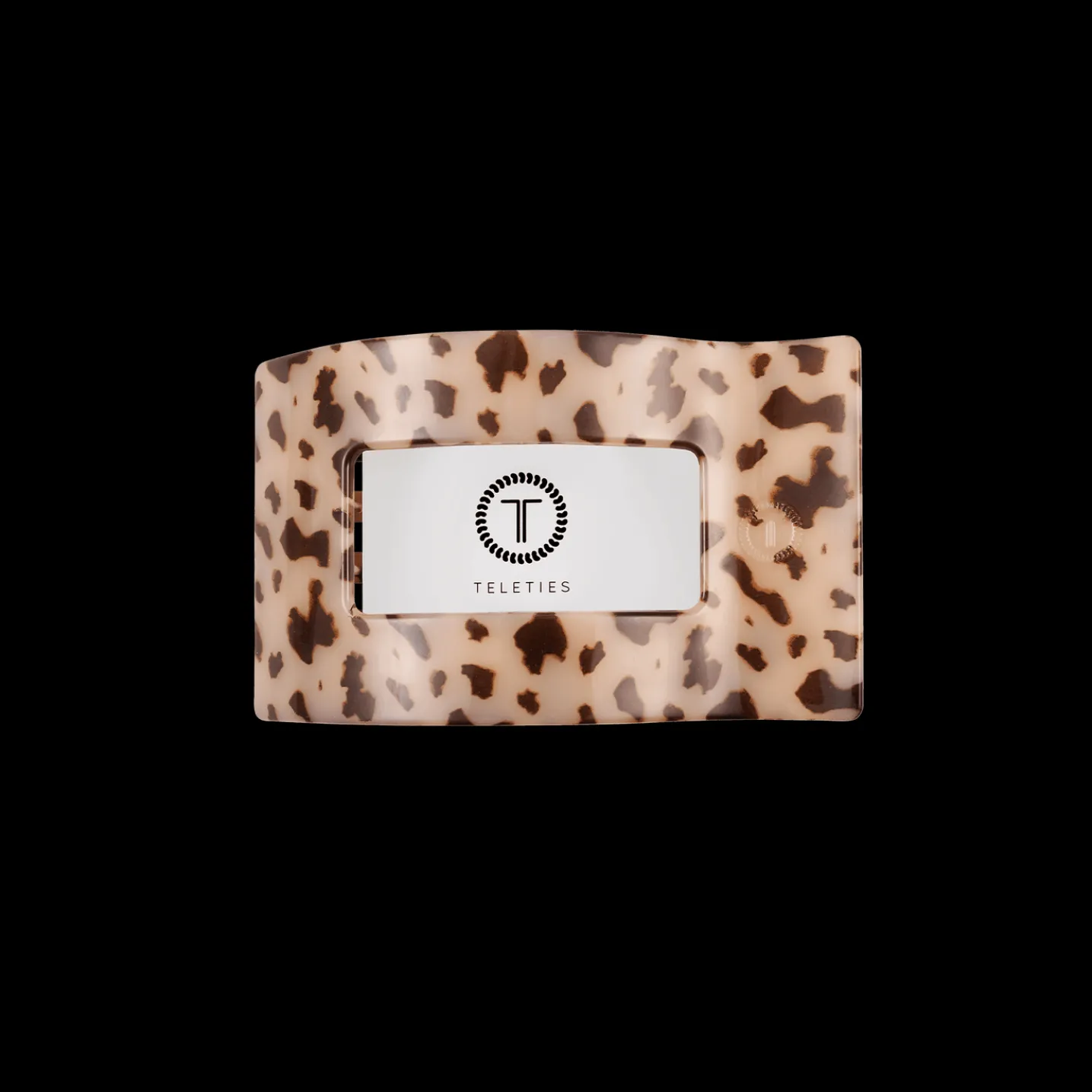 Blonde Tortoise Small Flat Rectangle Hair Clip