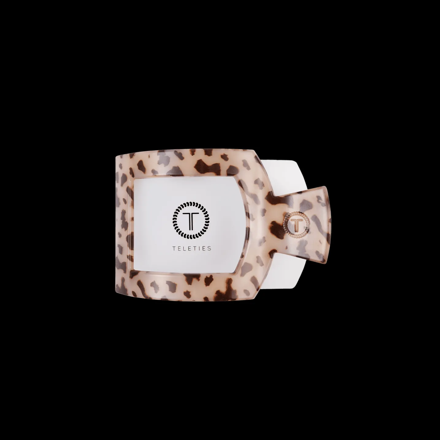 Blonde Tortoise Small Flat Square Hair Clip