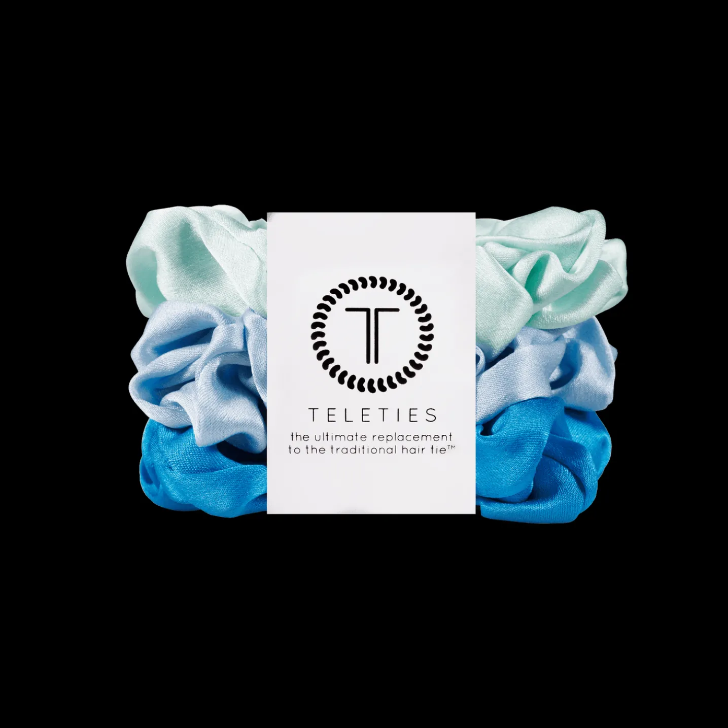 Blue My Mind Large Silk Scrunchies