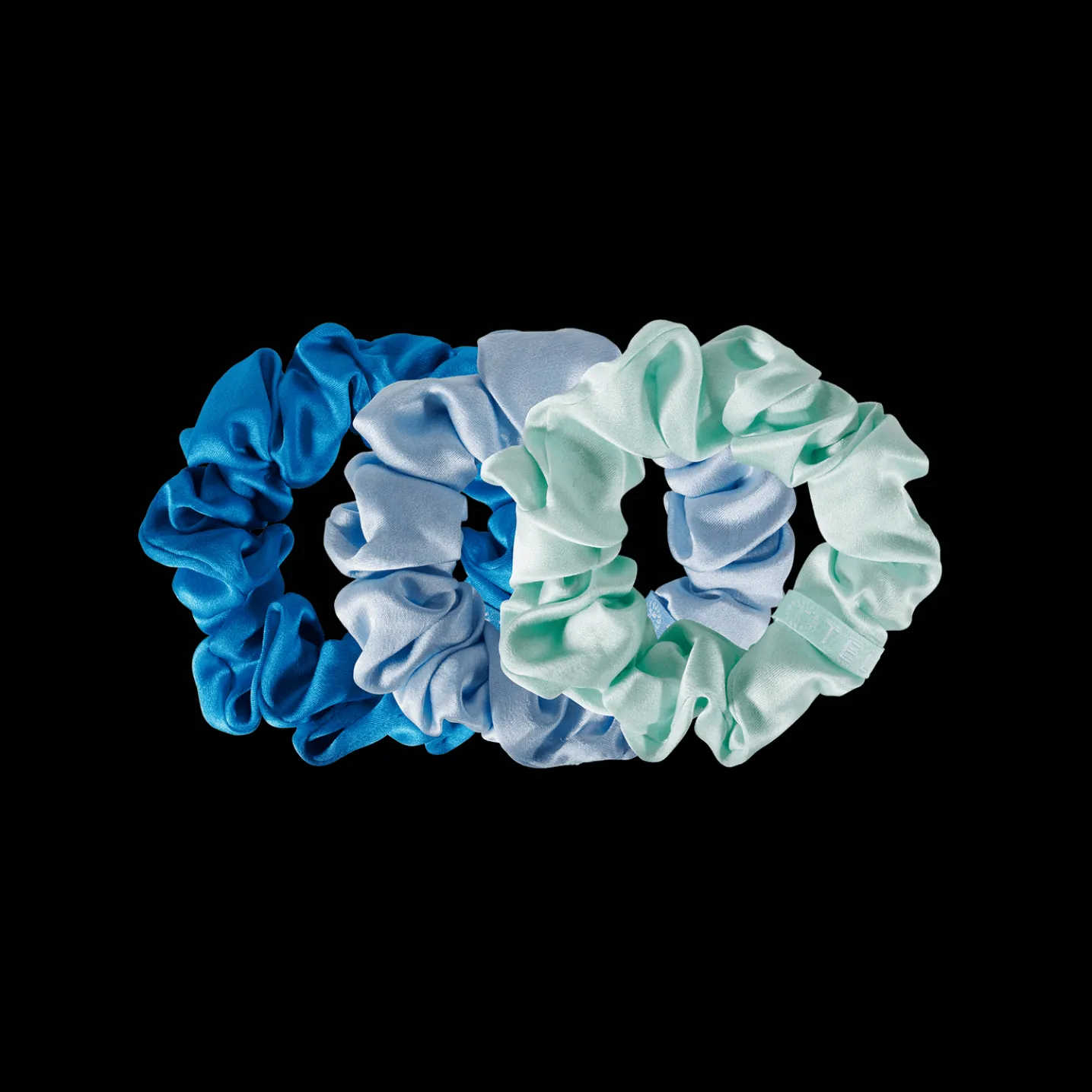 Blue My Mind Large Silk Scrunchies