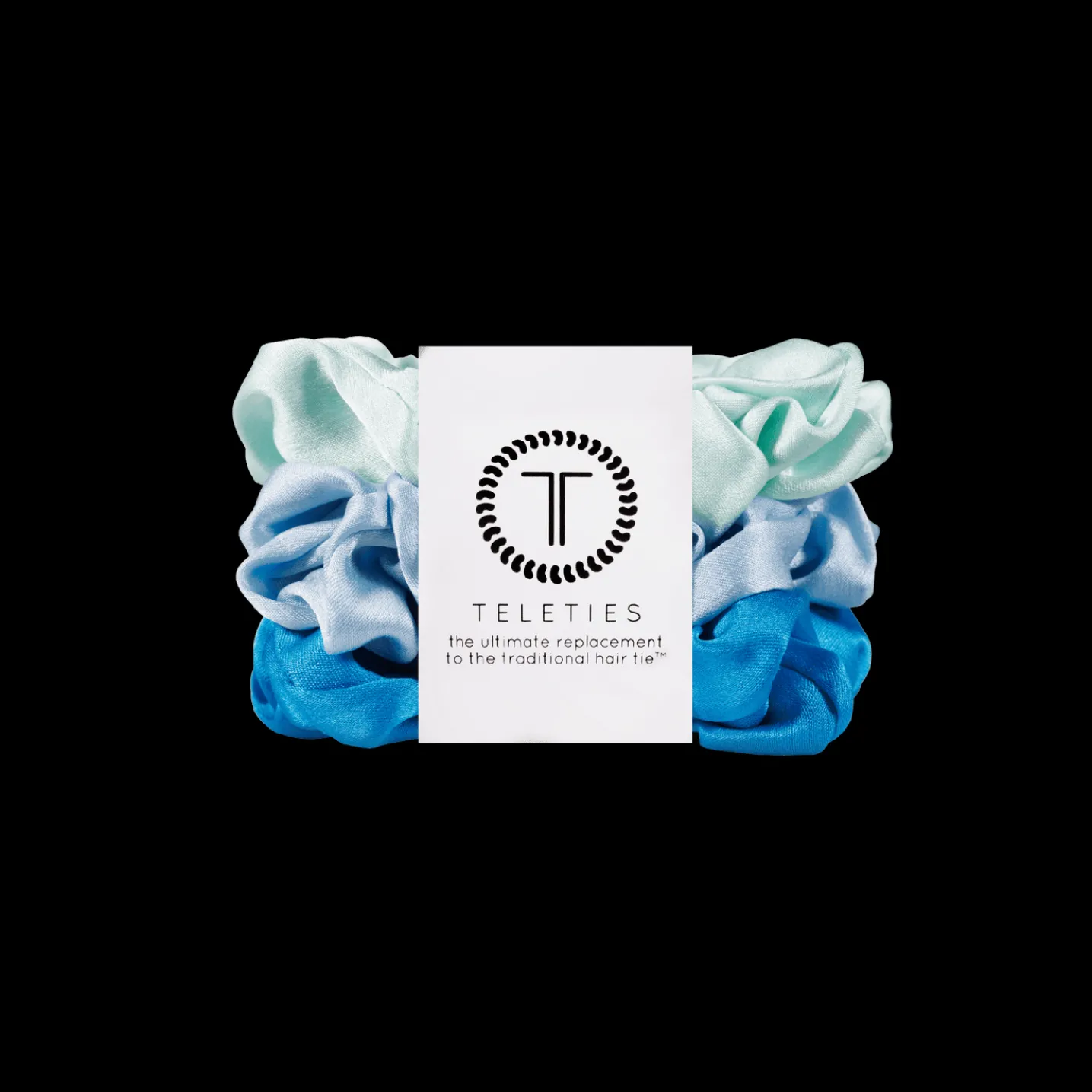 Blue My Mind Small Silk Scrunchies