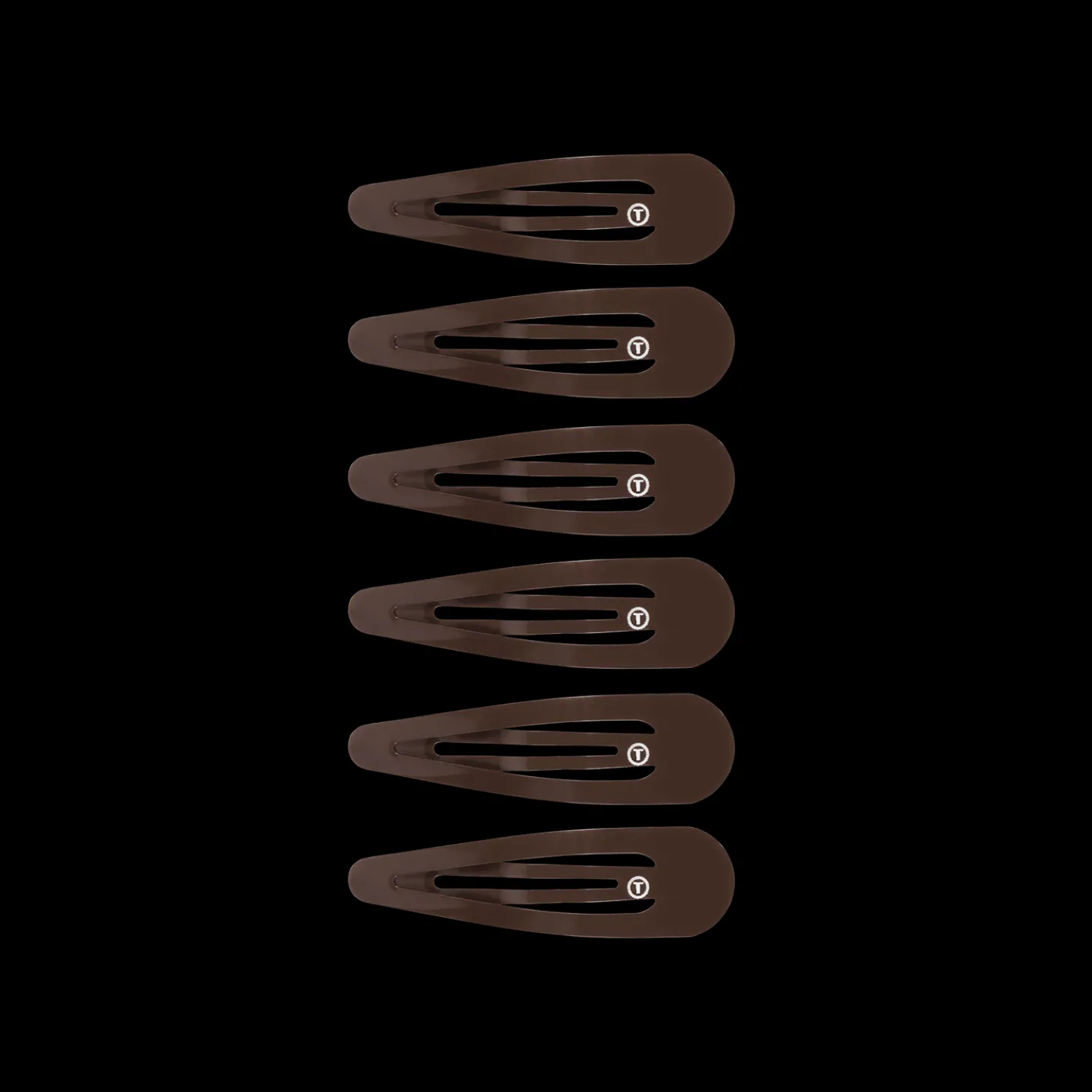 Brown Snap Clip (6Ct)