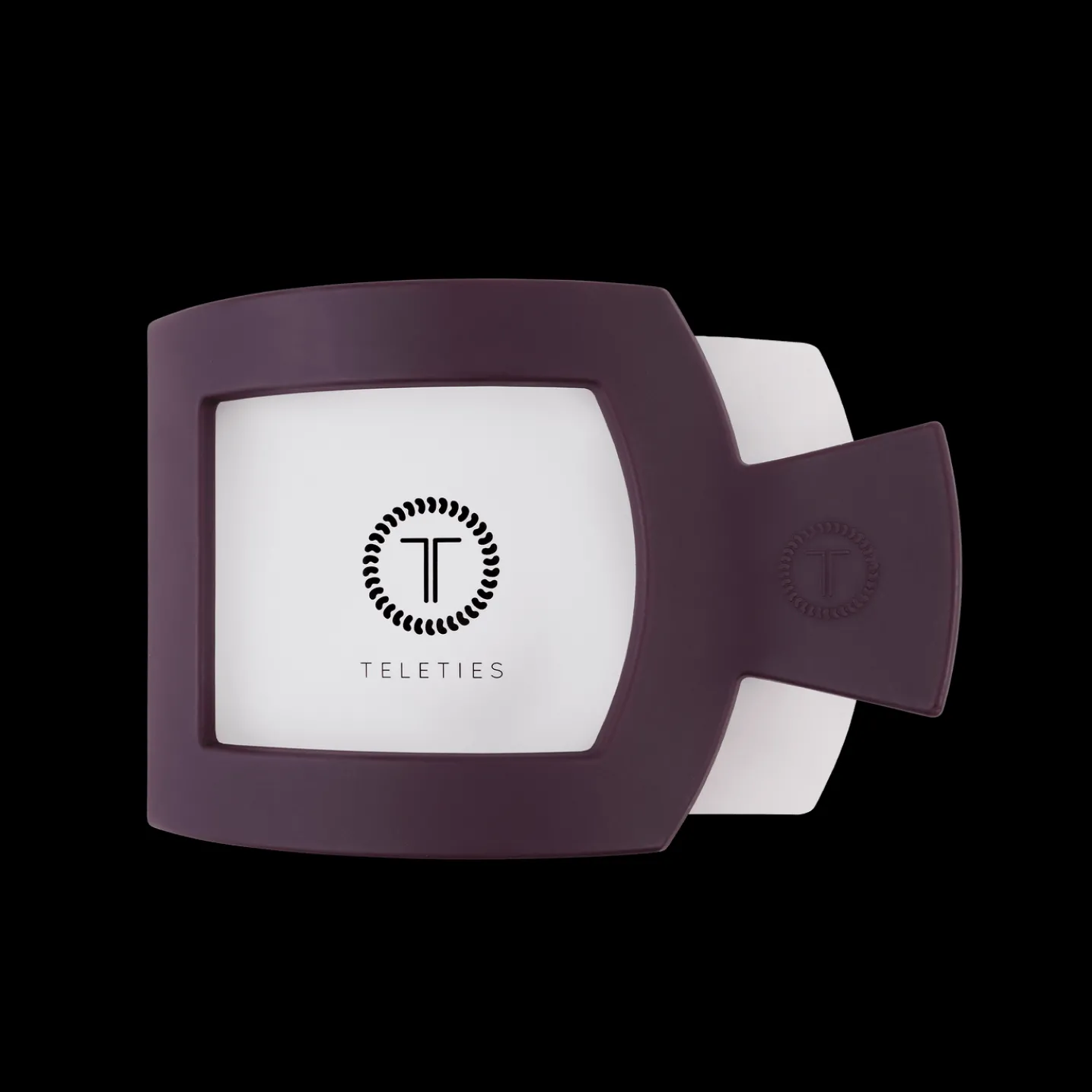 Burgundy Bliss Large Flat Square Hair Clip