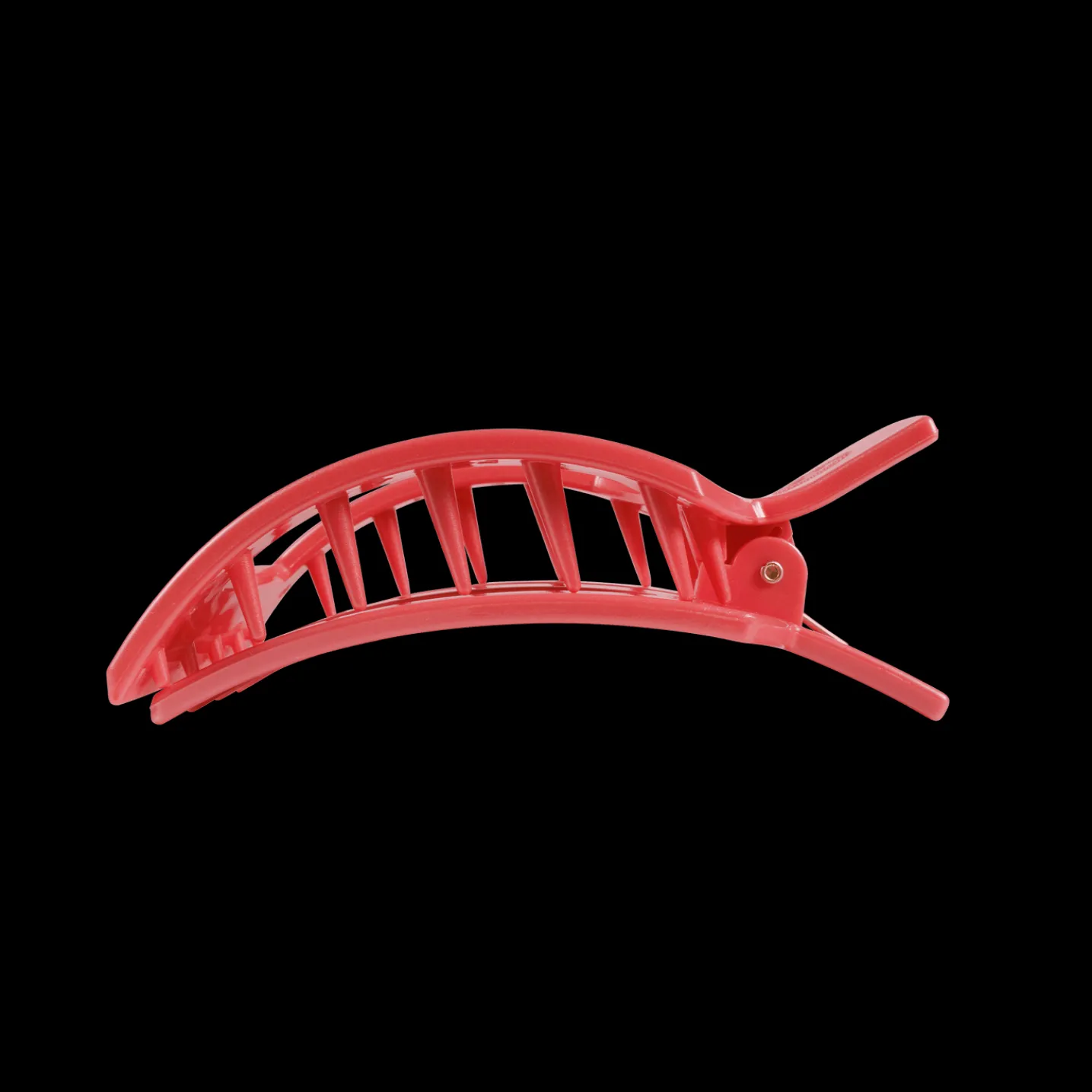 Calming Coral Large Flat Square Hair Clip