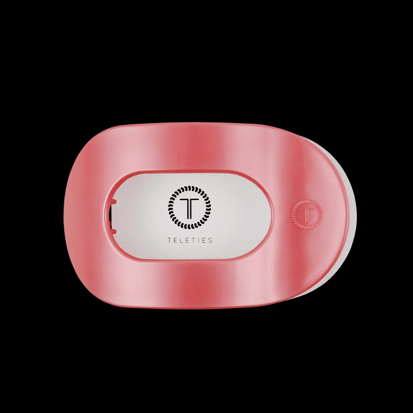 Calming Coral Medium Flat Round Hair Clip