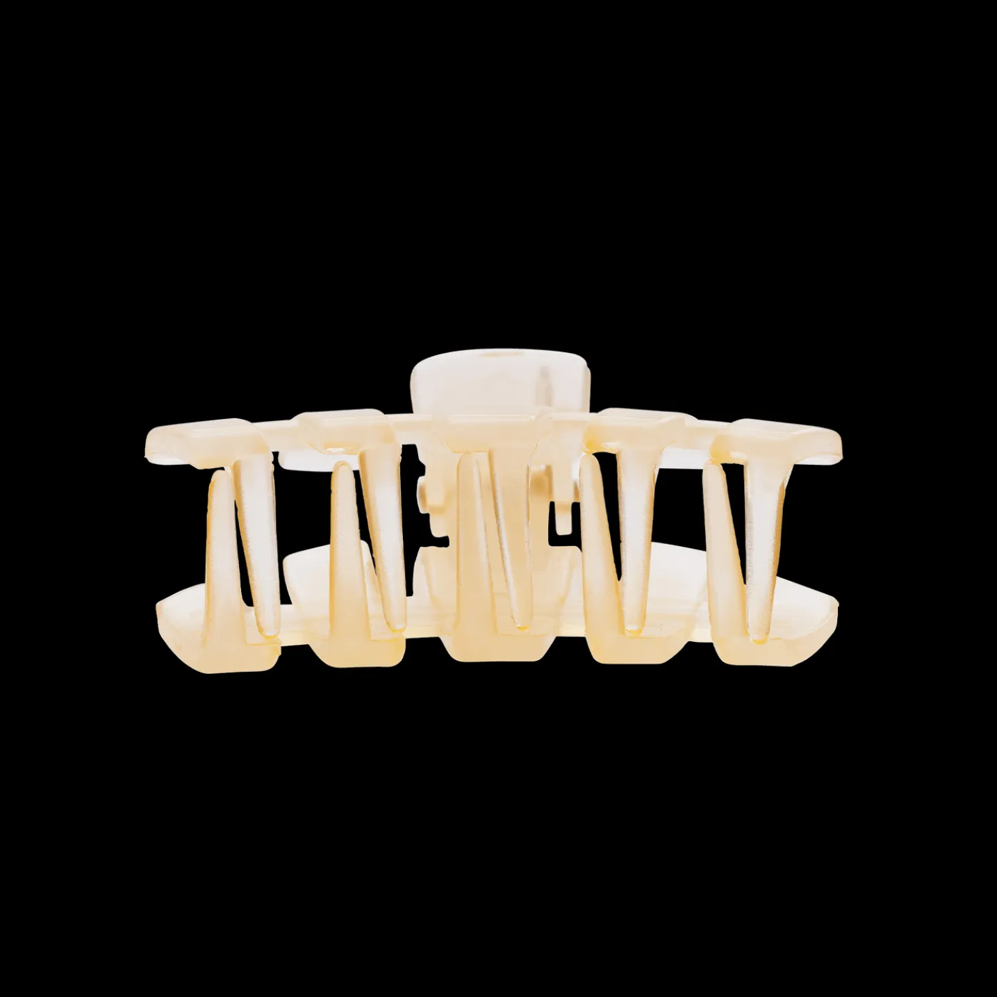 Classic Almond Beige Tiny Claw Hair Clip