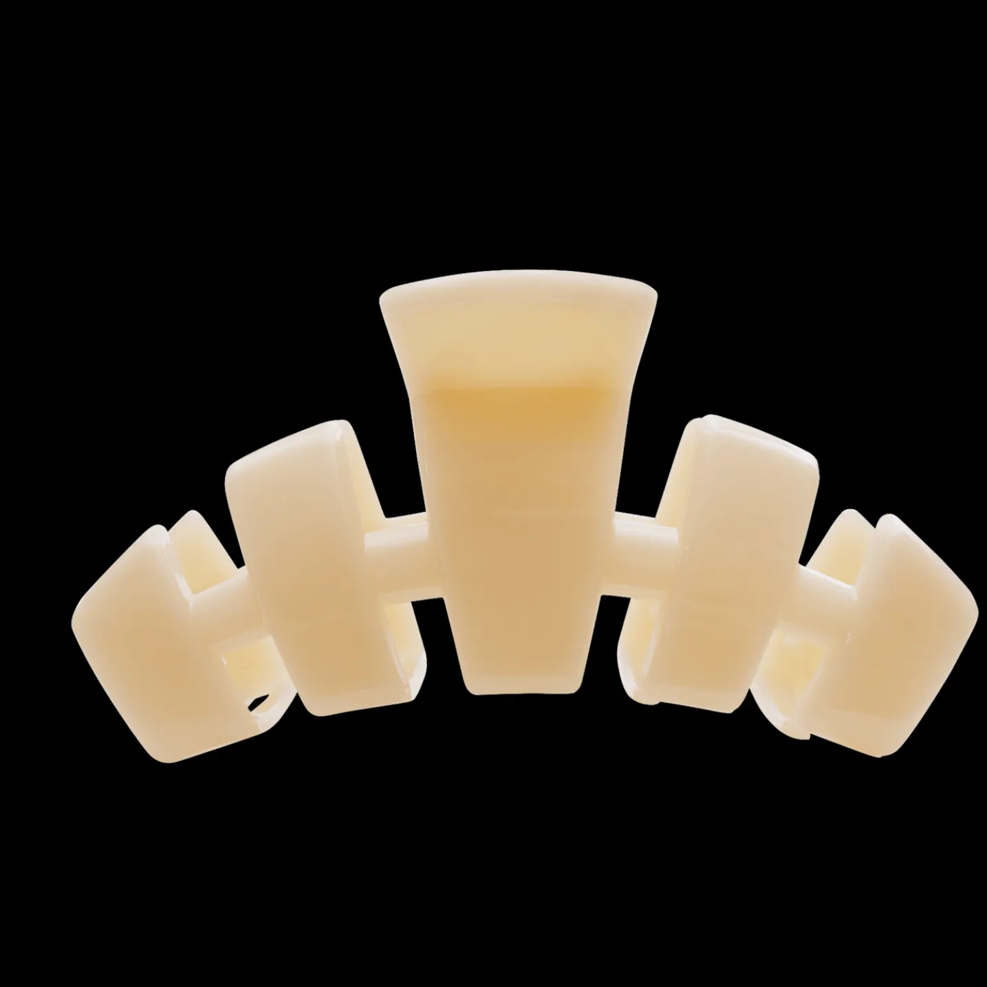 Classic Almond Beige Medium Claw Hair Clip