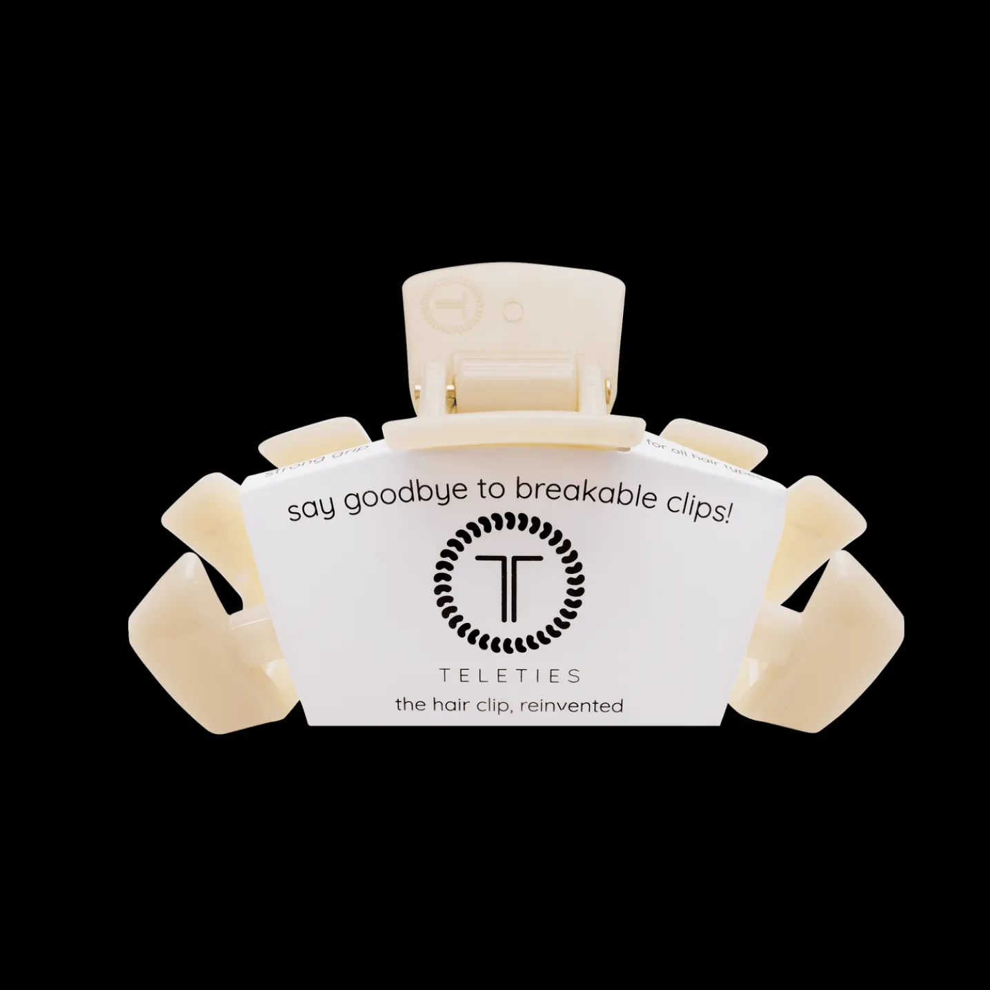 Classic Almond Beige Medium Claw Hair Clip