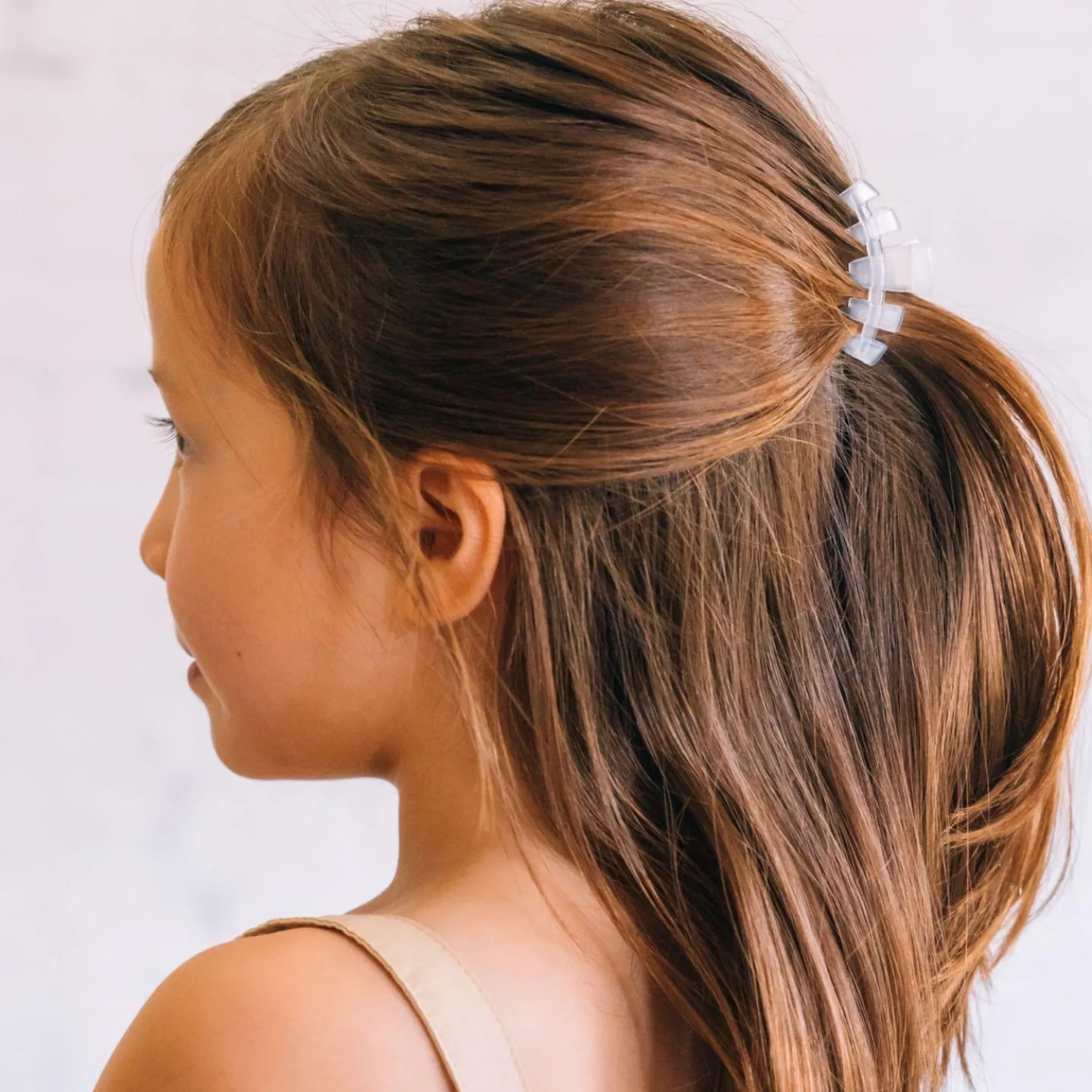 Classic Coconut White Tiny Claw Hair Clip
