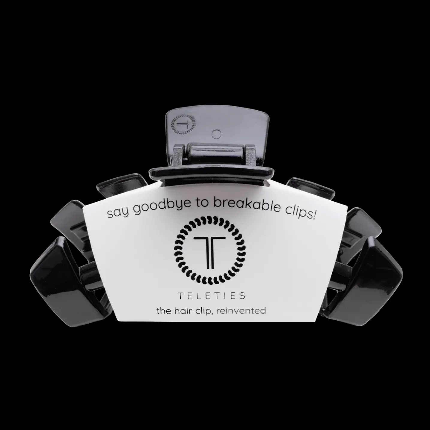 Classic Jet Black Large Claw Hair Clip