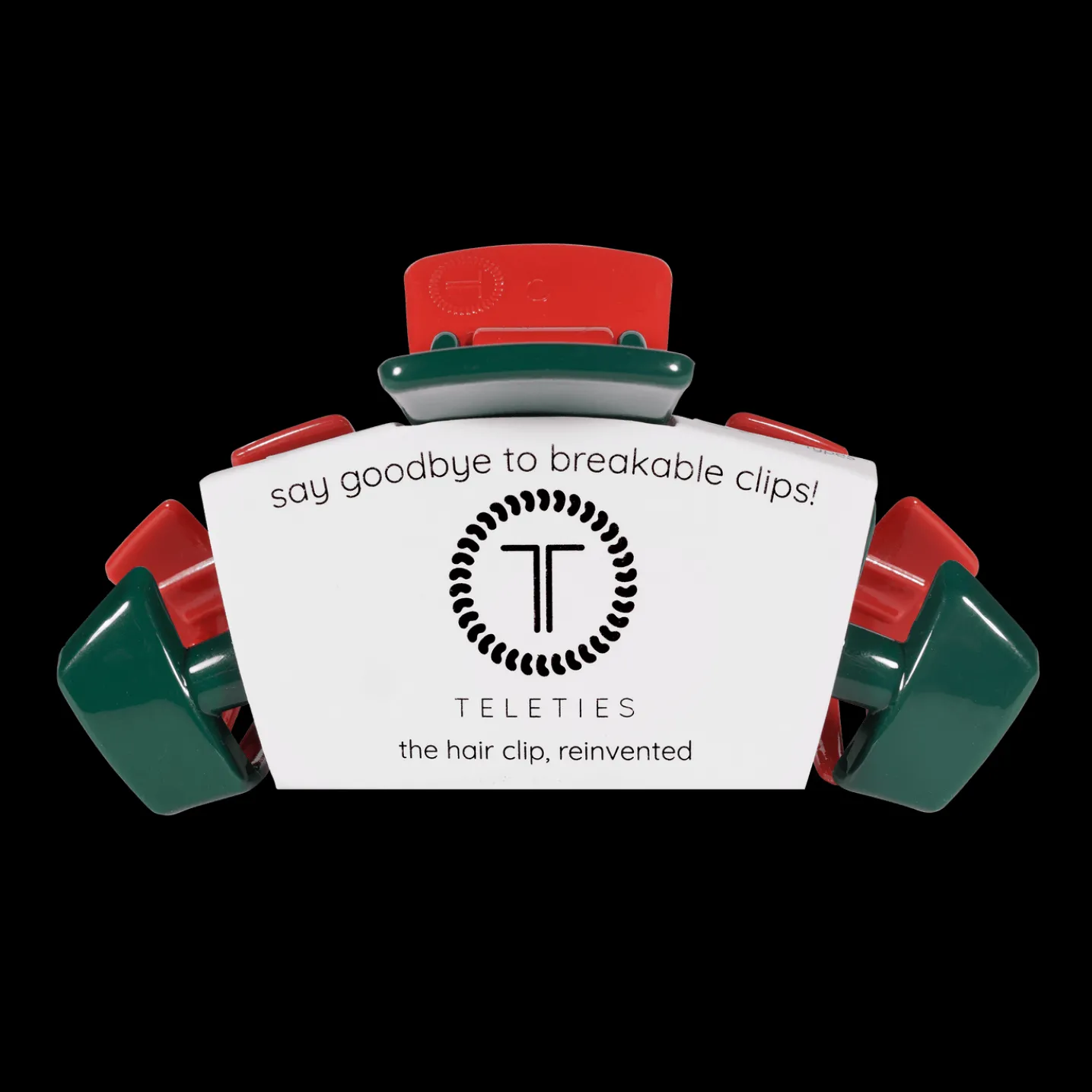 Classic Red And Green Large Claw Hair Clip