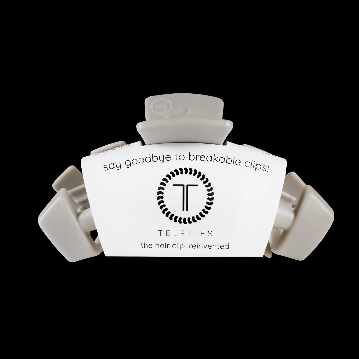 Classic Silver Flames Medium Claw Hair Clip