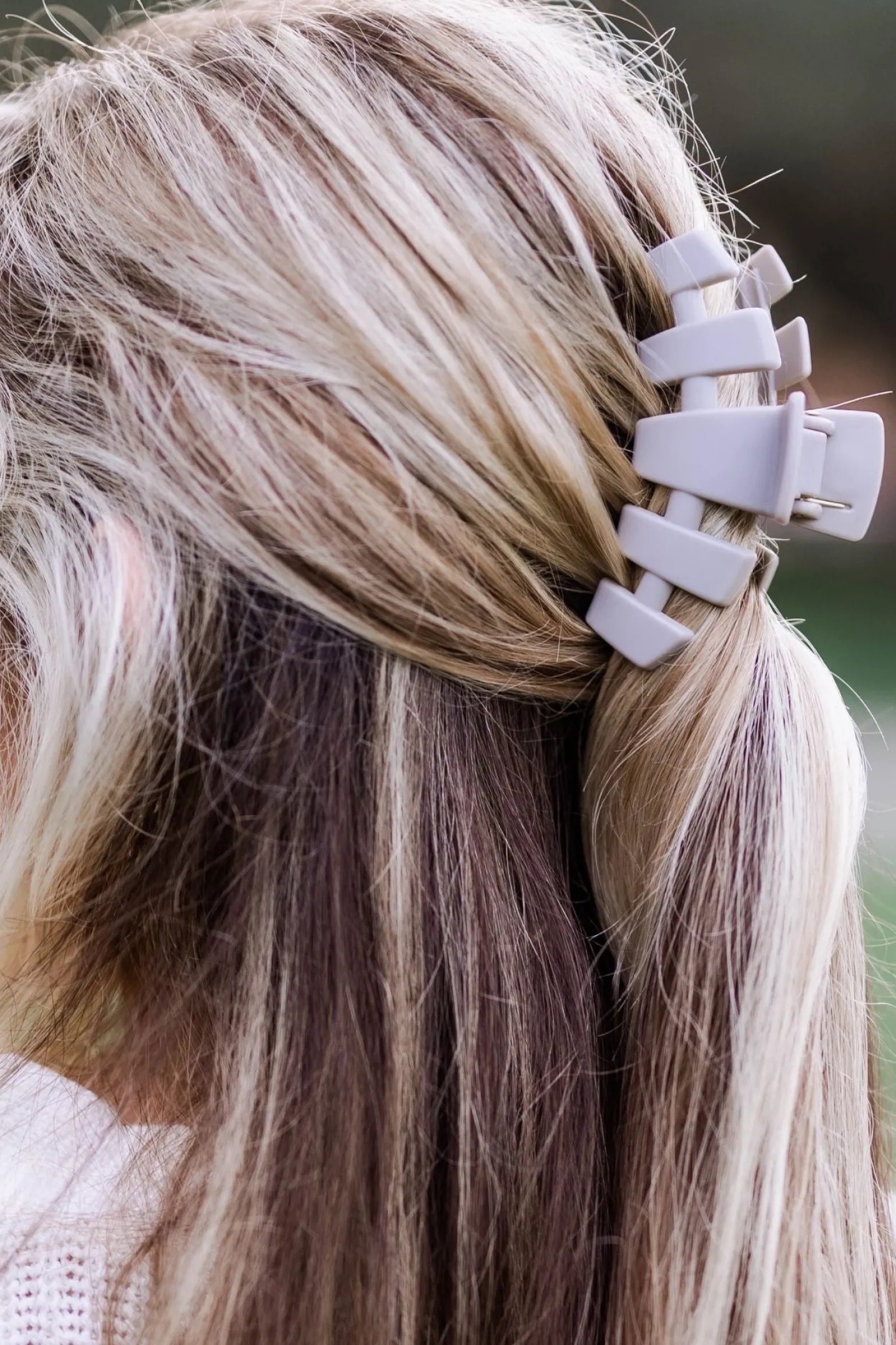 Classic Silver Flames Medium Claw Hair Clip