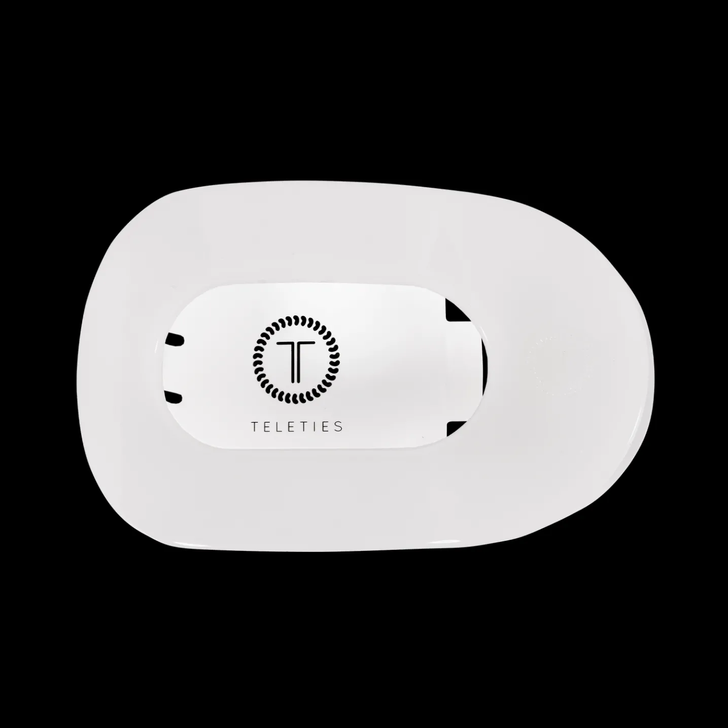 Coconut White Large Flat Round Hair Clip