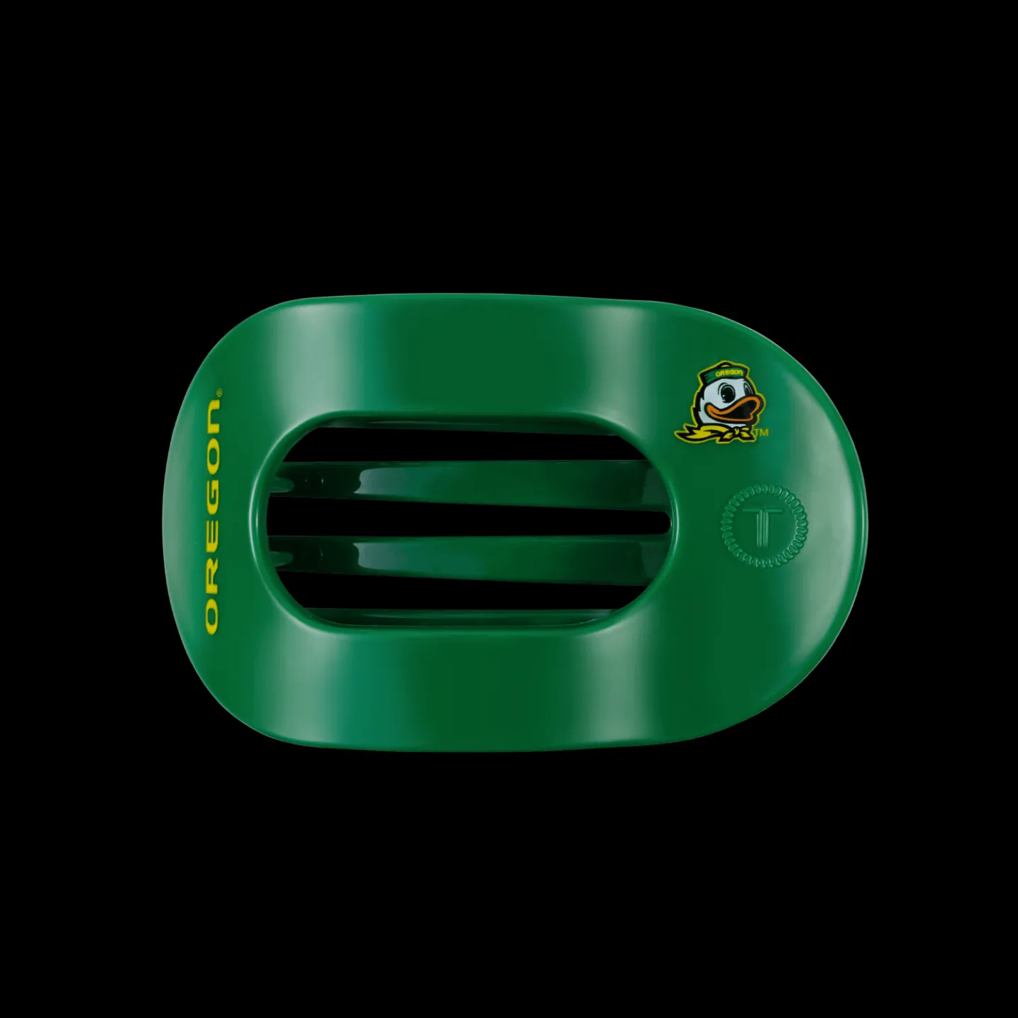 Go Ducks! Medium Flat Round Hair Clip