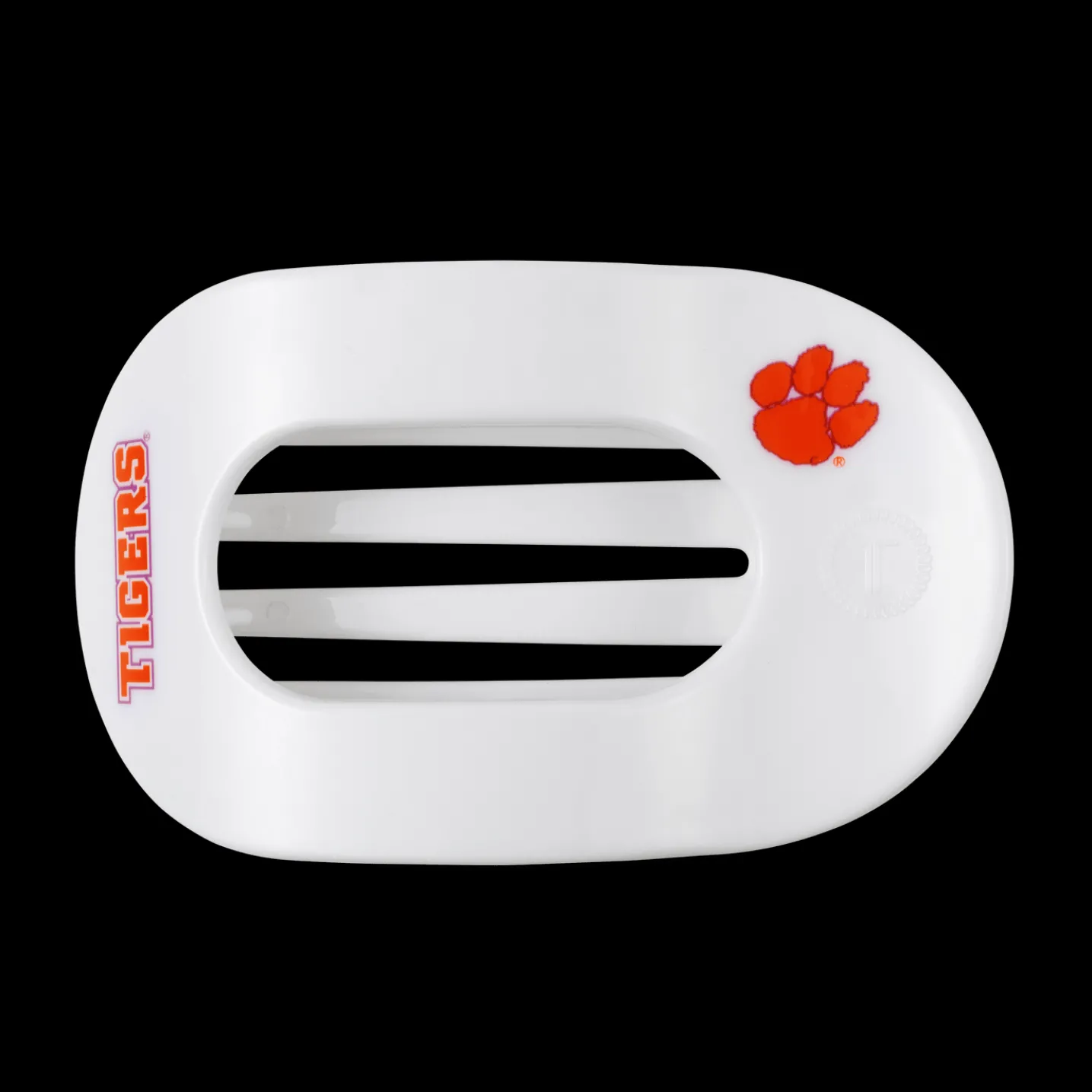 Go Tigers! Large Flat Round Hair Clip