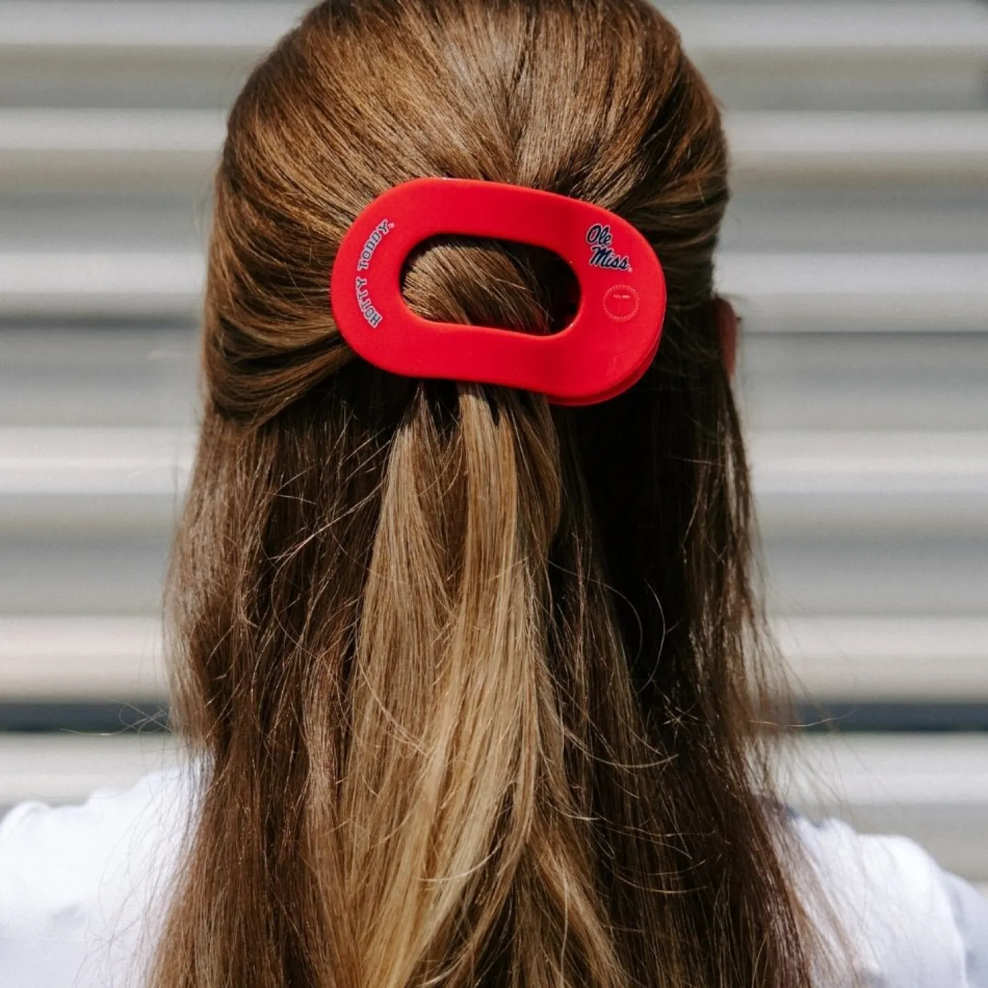 Hotty Toddy! Medium Flat Round Hair Clip
