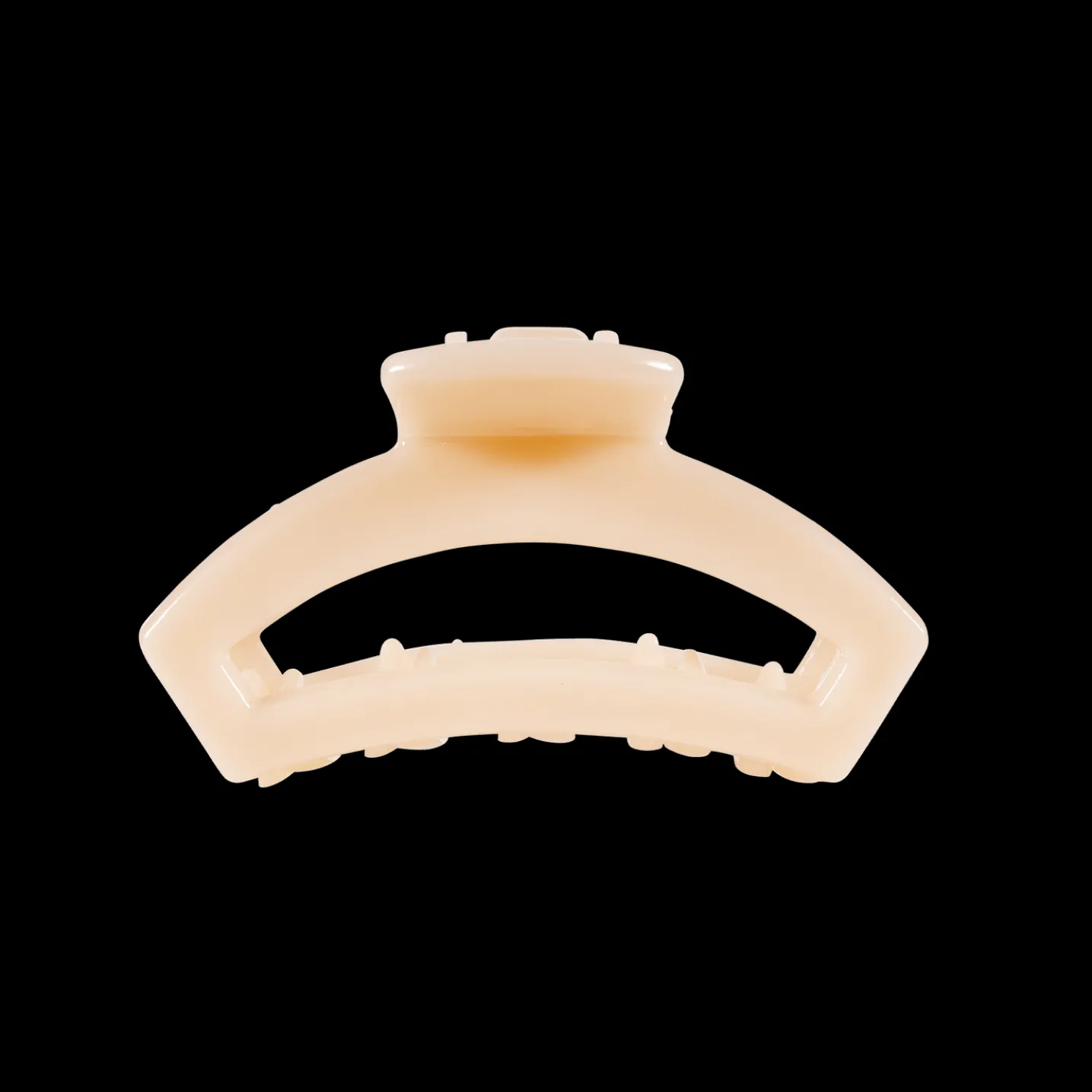 Open Almond Beige Tiny Claw Hair Clip