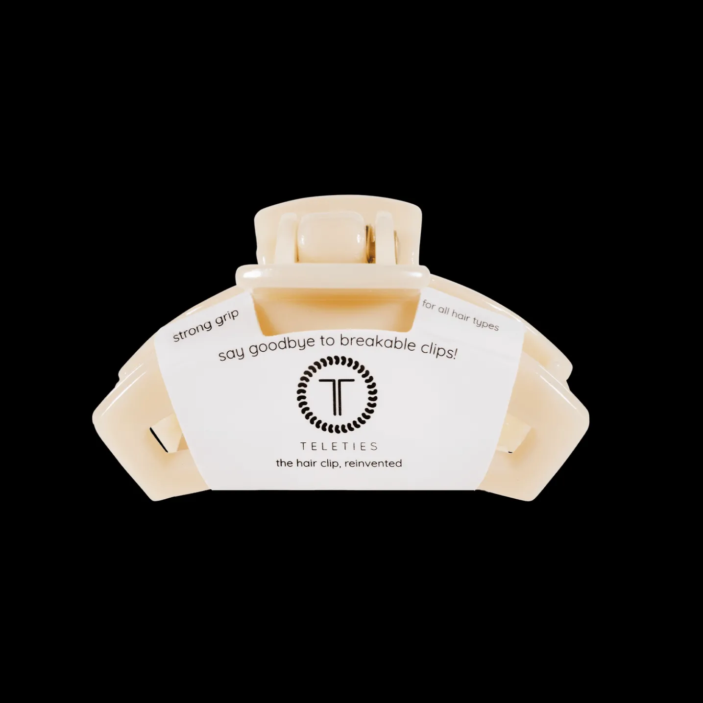 Open Almond Beige Tiny Claw Hair Clip