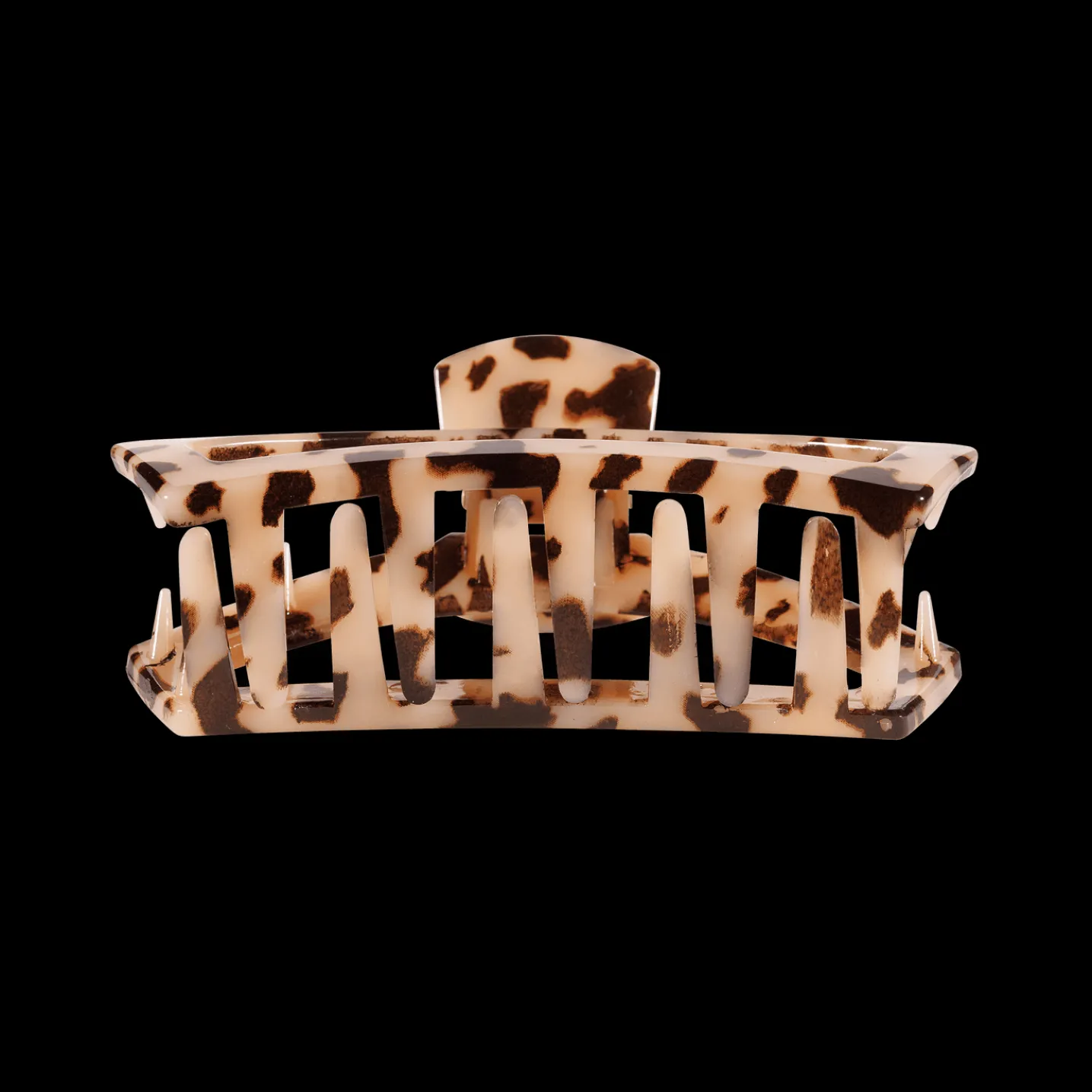 Open Blonde Tortoise Medium Claw Hair Clip