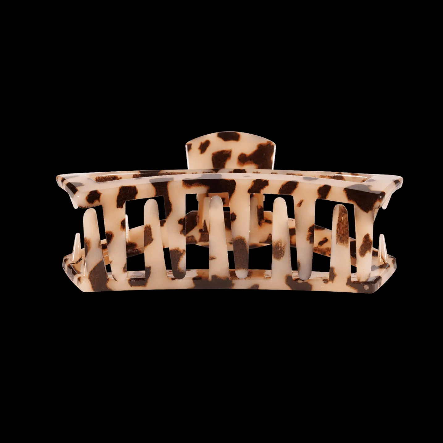 Open Blonde Tortoise Small Claw Hair Clip