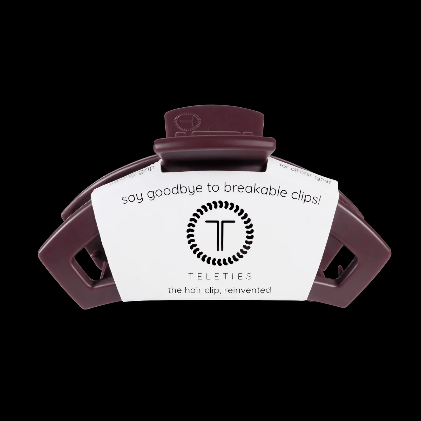 Open Burgundy Bliss Medium Claw Hair Clip