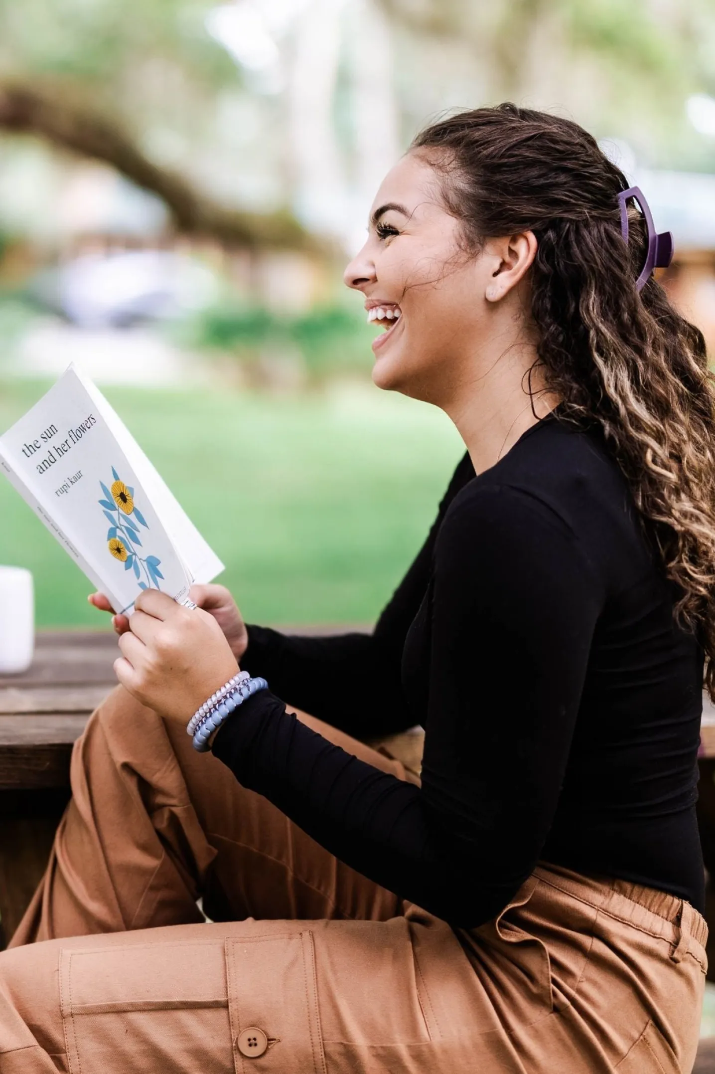 Open Burgundy Bliss Medium Claw Hair Clip