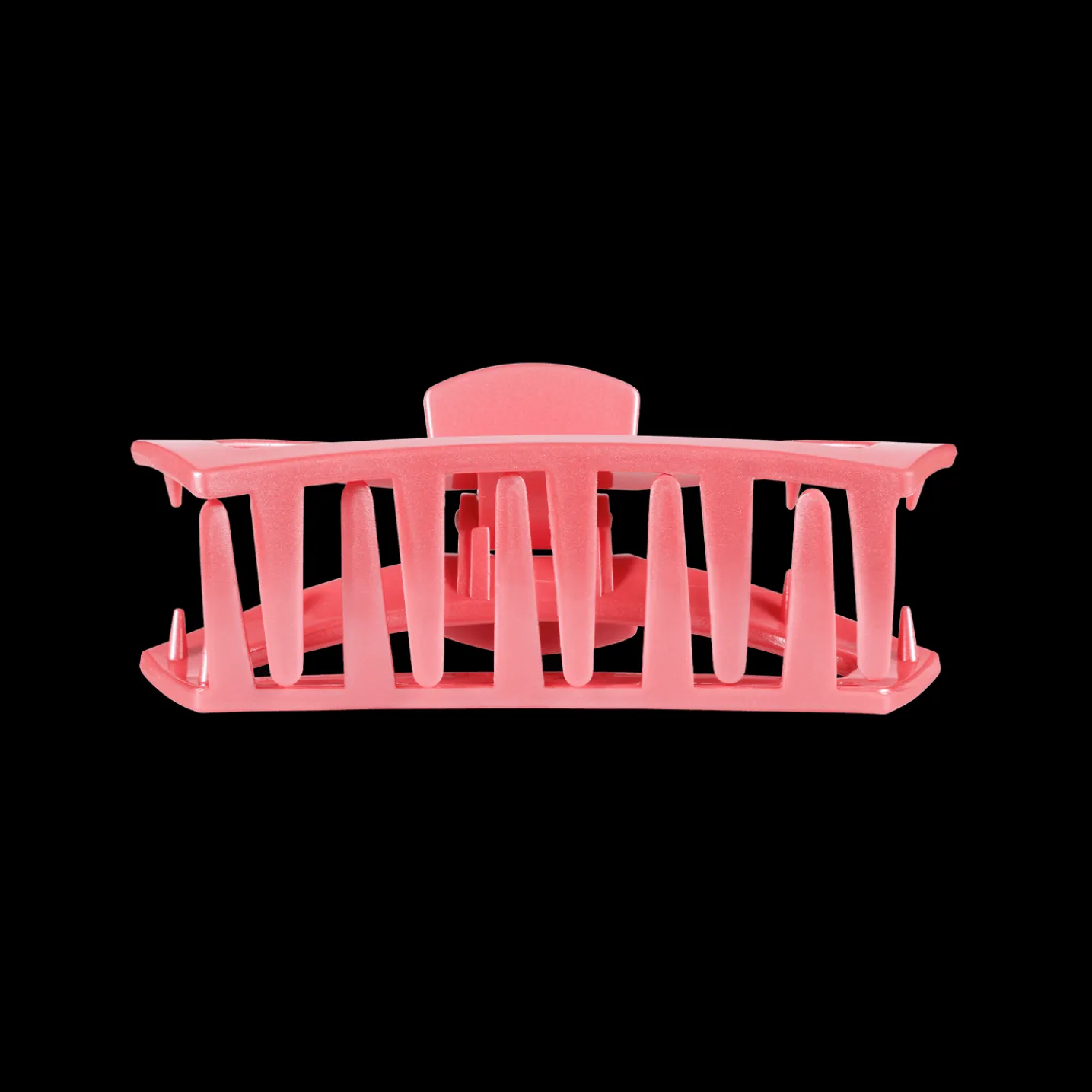 Open Calming Coral Small Claw Hair Clip