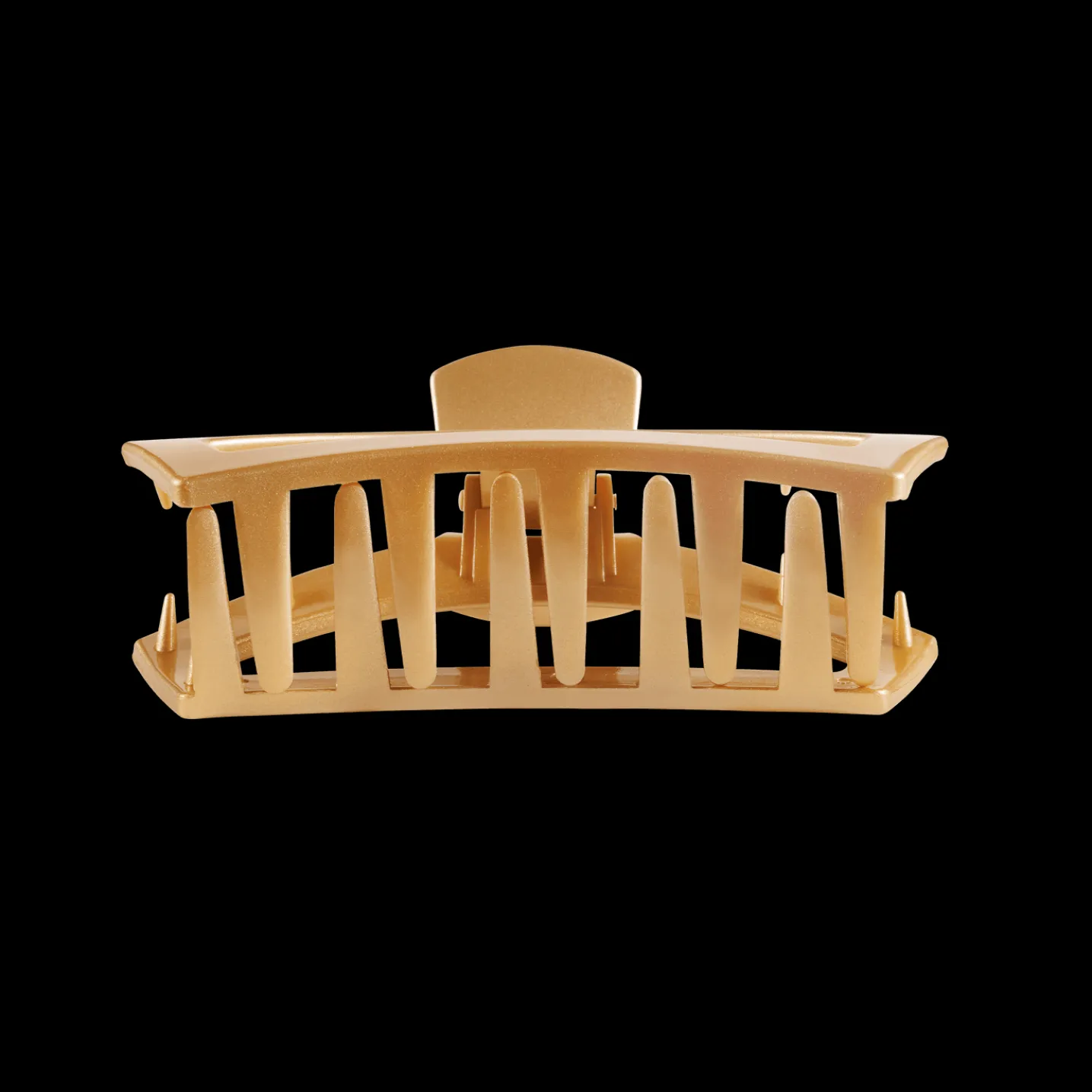 Open Champagne Toast Medium Claw Hair Clip