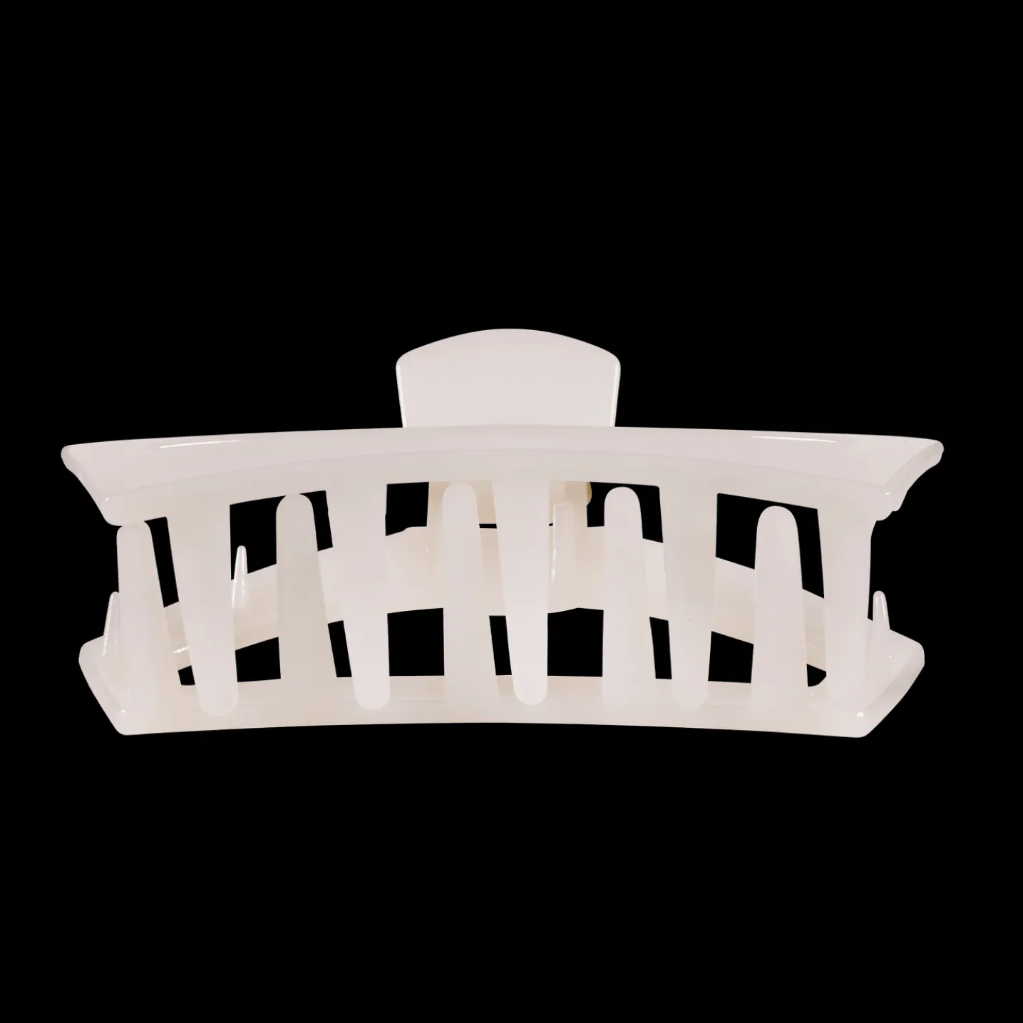 Open Coconut White Large Claw Hair Clip