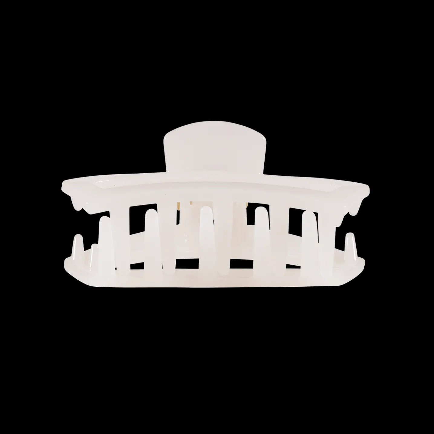 Open Coconut White Tiny Claw Hair Clip