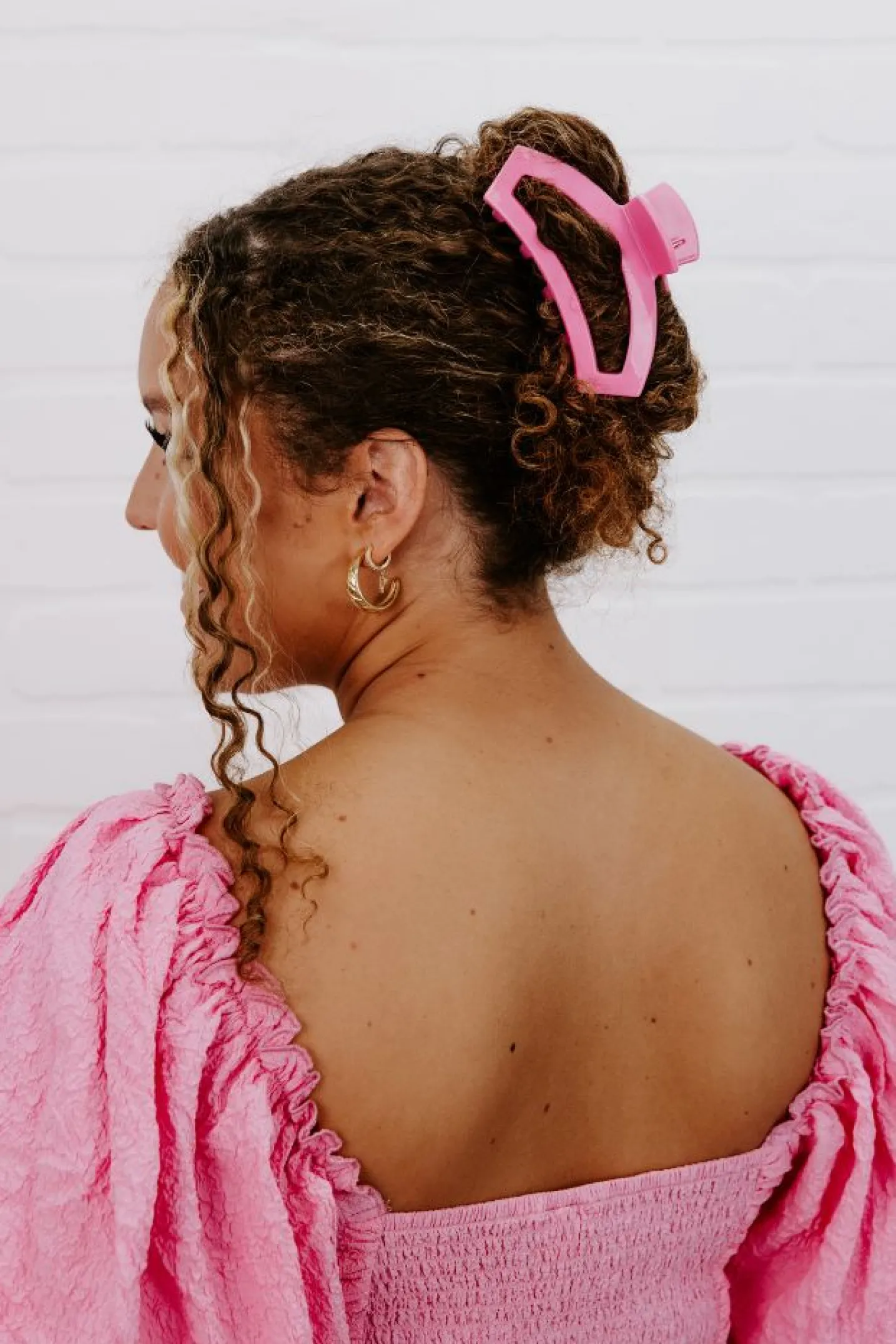 Open Peonies Please Large Claw Hair Clip