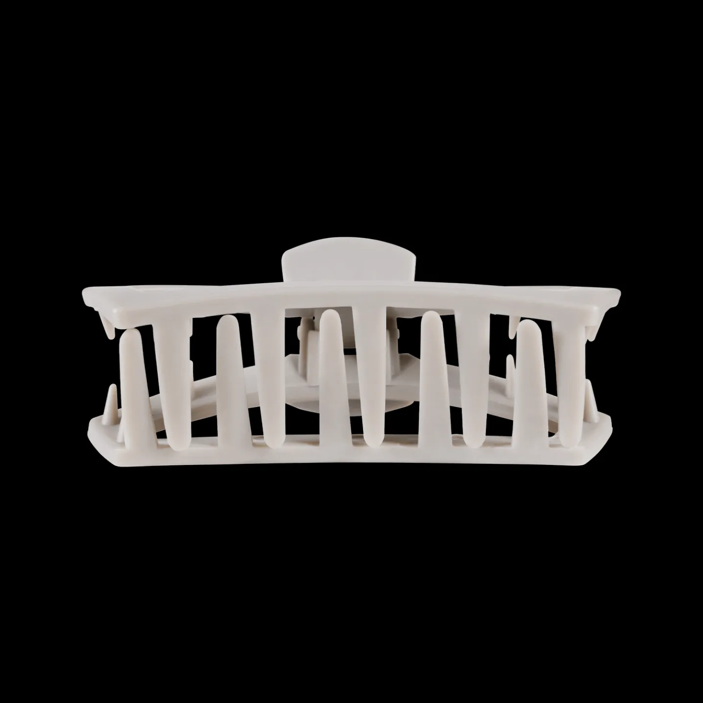 Open Silver Flames Medium Claw Hair Clip