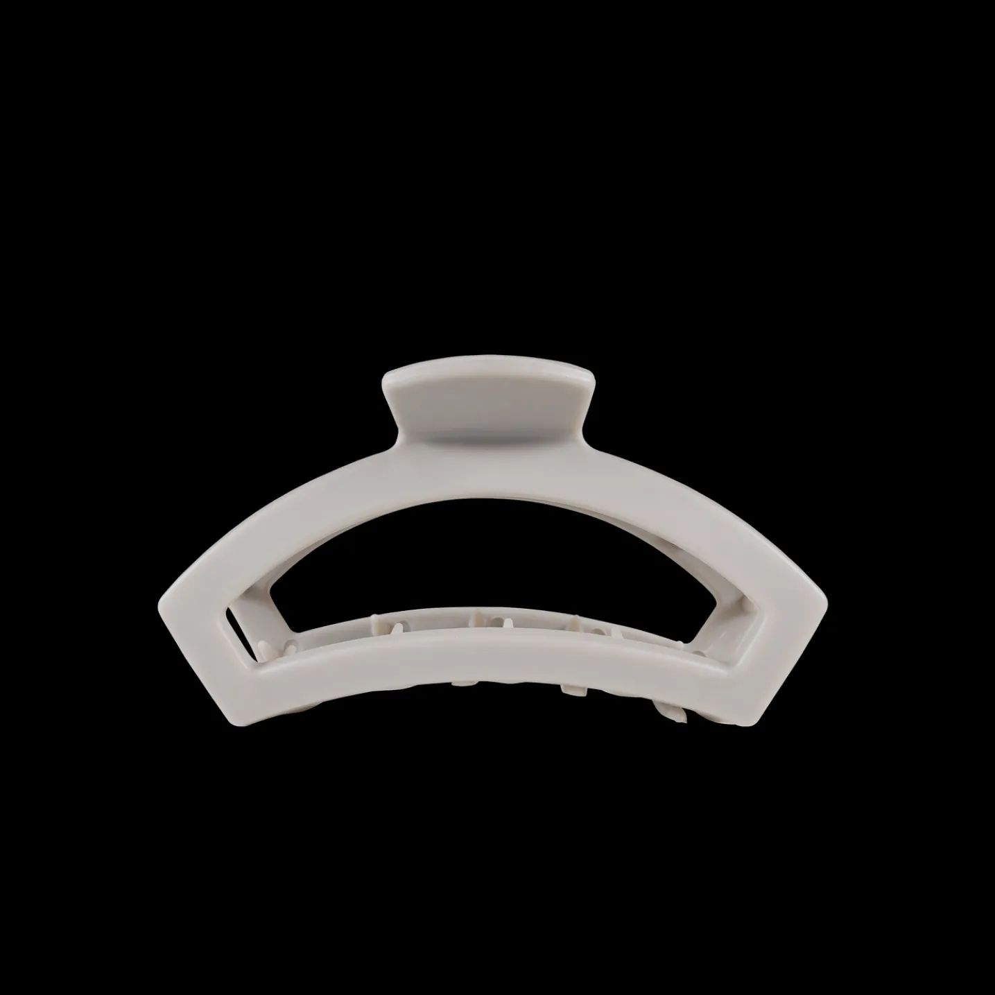 Open Silver Flames Tiny Claw Hair Clip