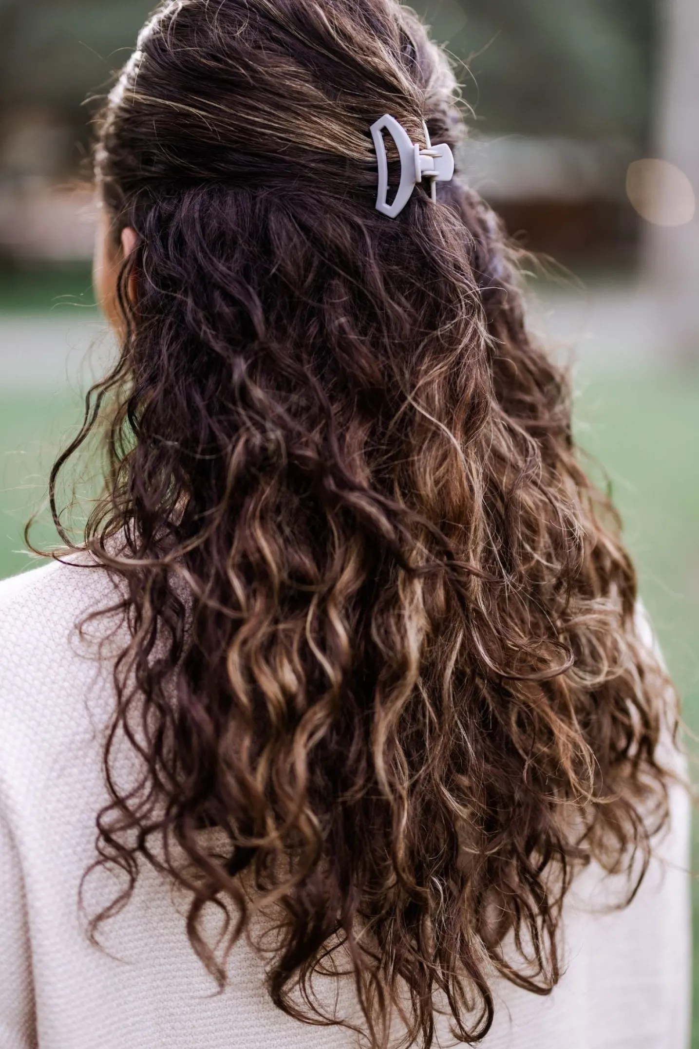 Open Silver Flames Tiny Claw Hair Clip