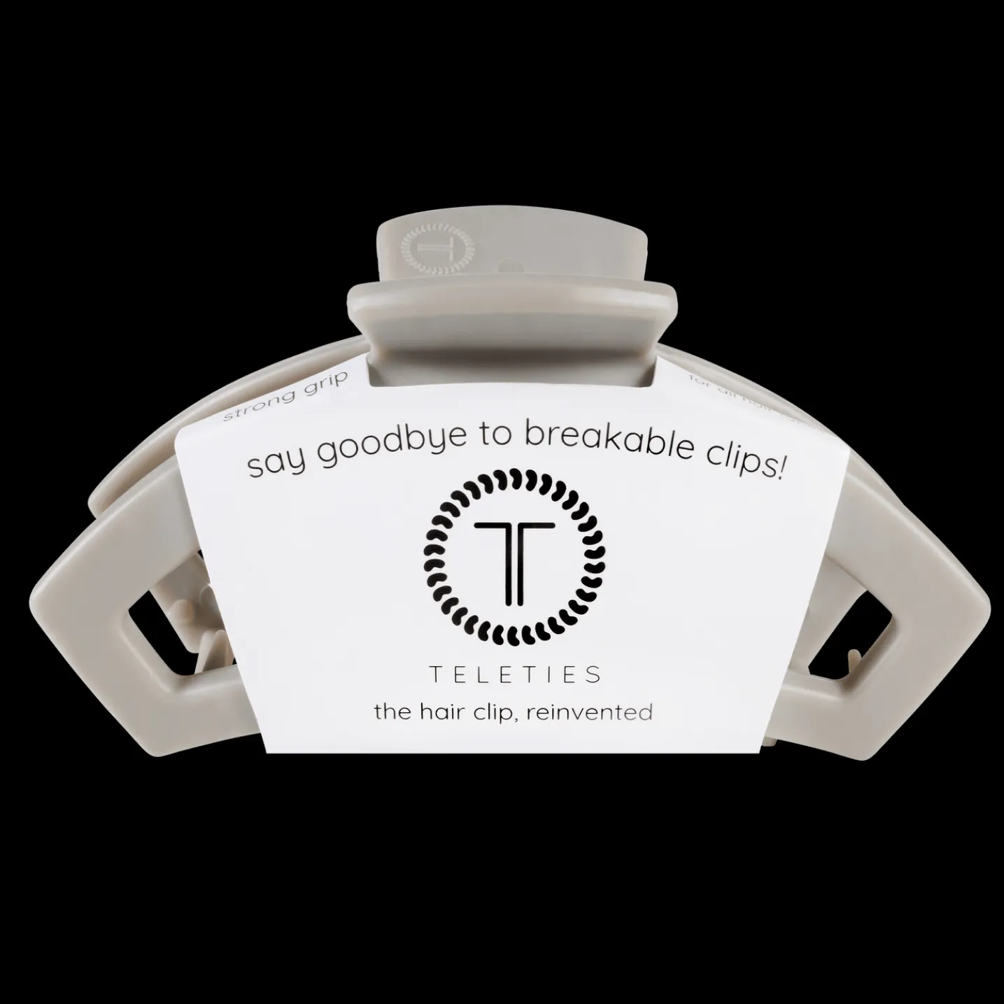 Open Silver Flames Large Claw Hair Clip