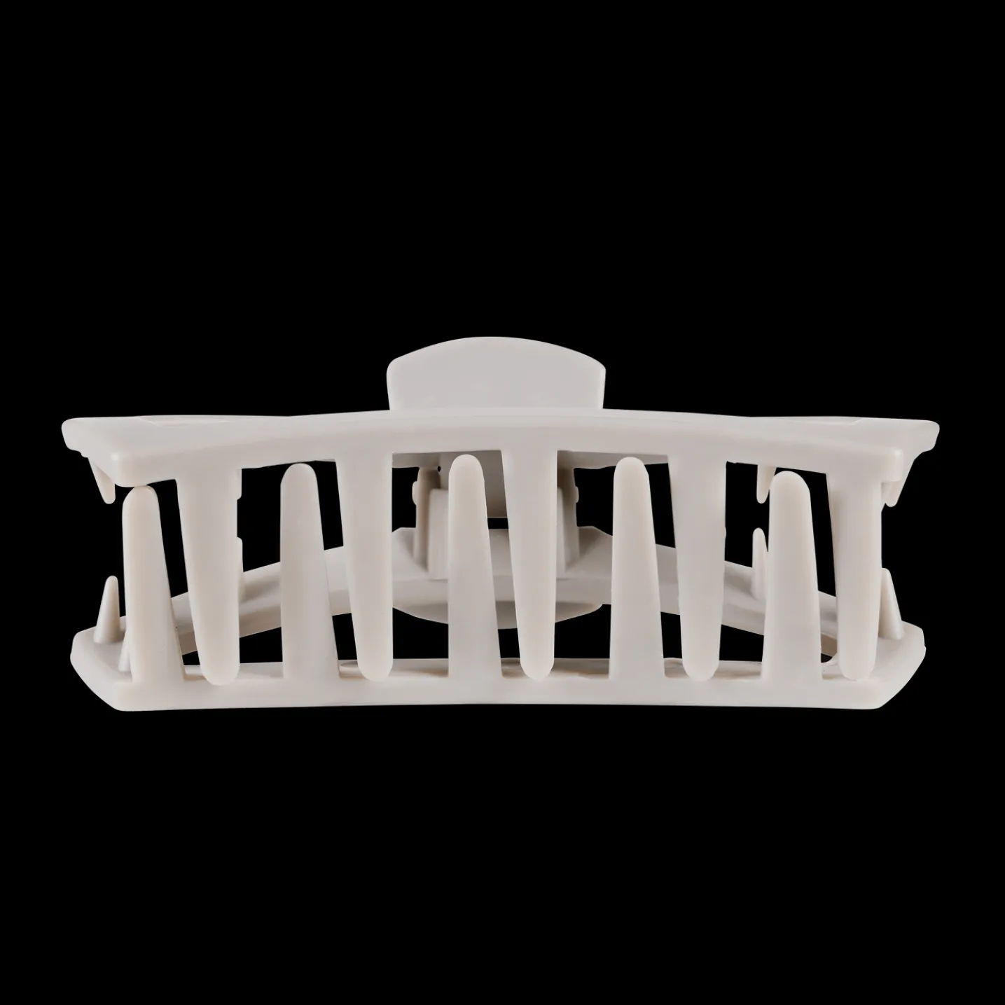 Open Silver Flames Large Claw Hair Clip