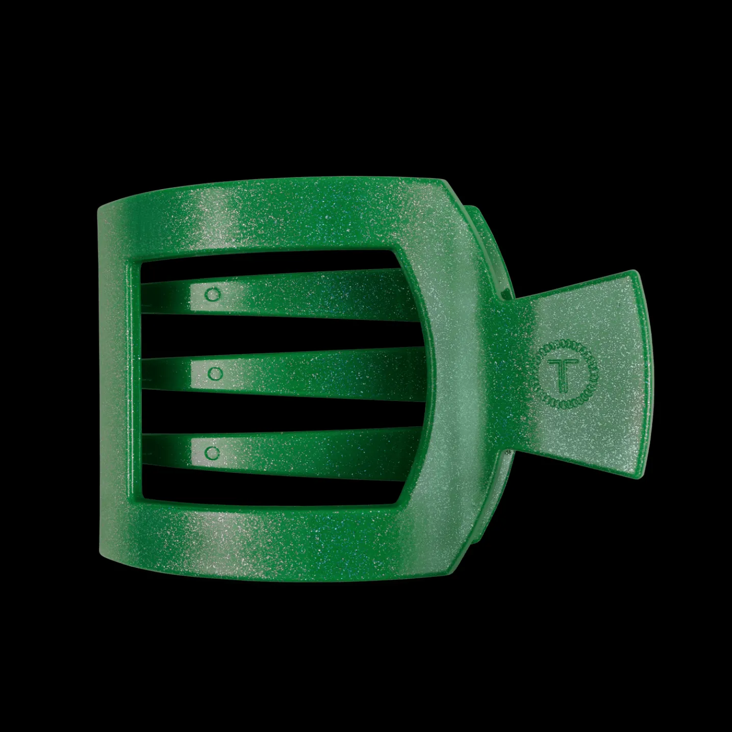 Shamrock Shimmer Large Flat Square Hair Clip