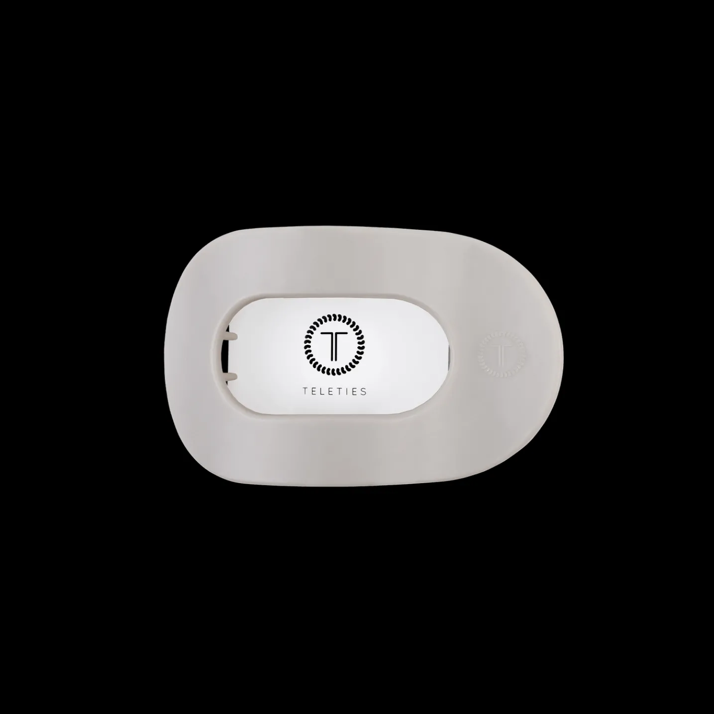 Silver Flames Small Flat Round Hair Clip