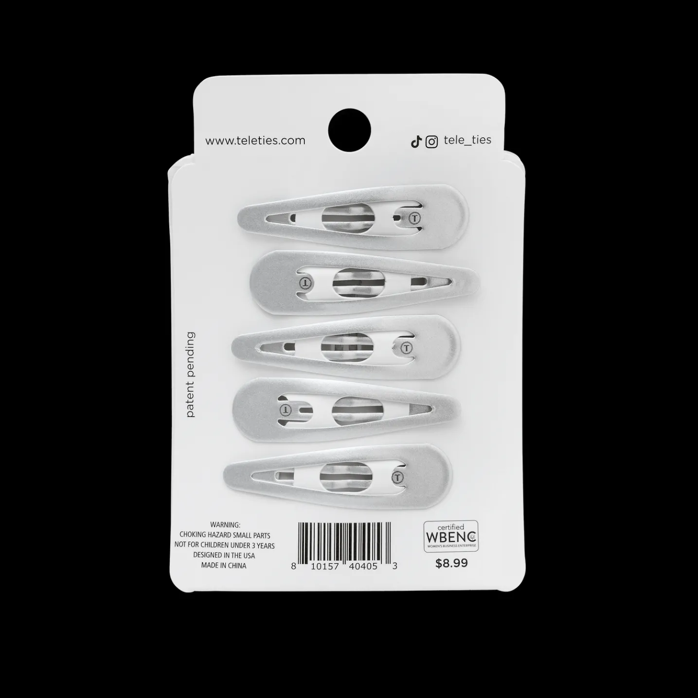 Silver Snap Clip (6Ct)