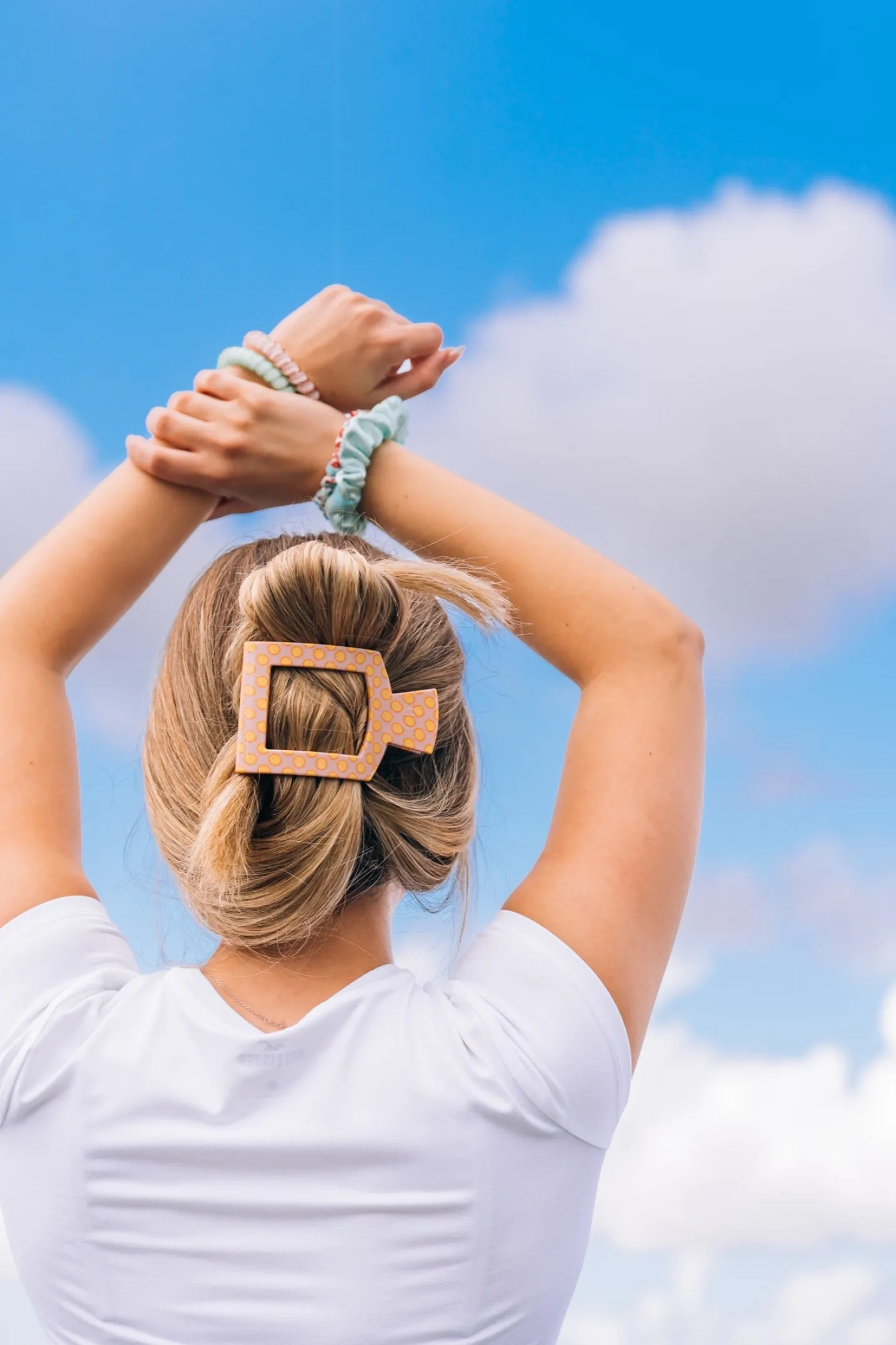 Sunny Days Ahead Large Flat Square Hair Clip