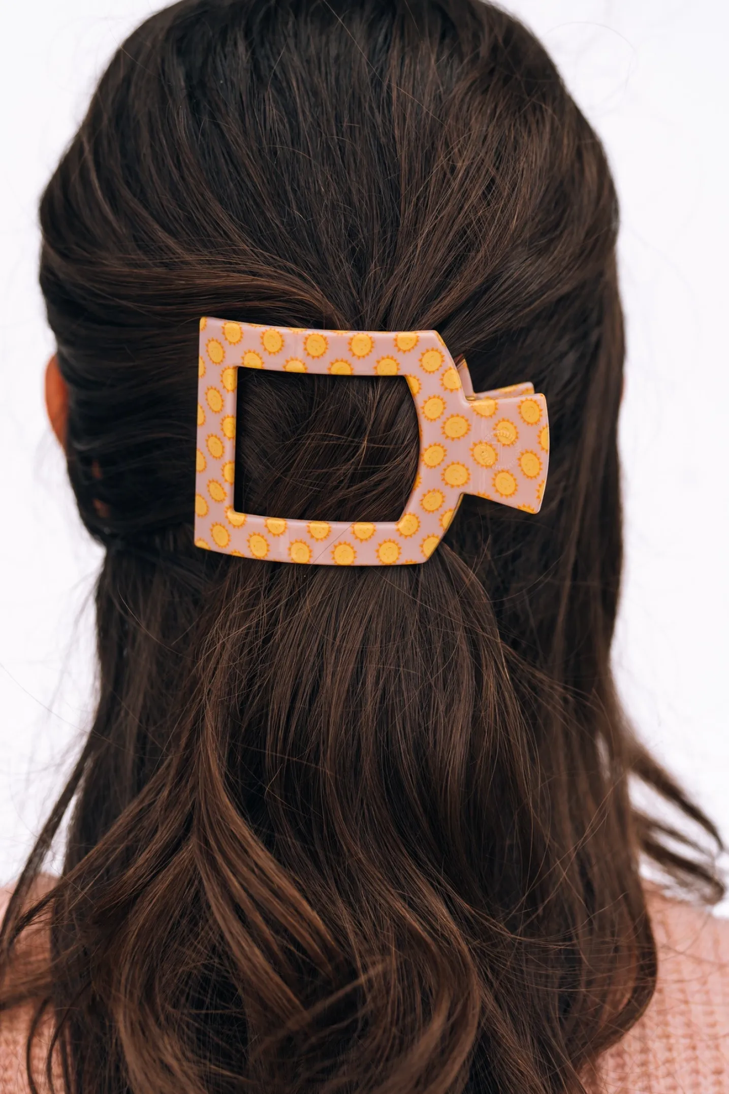 Sunny Days Ahead Medium Flat Square Hair Clip