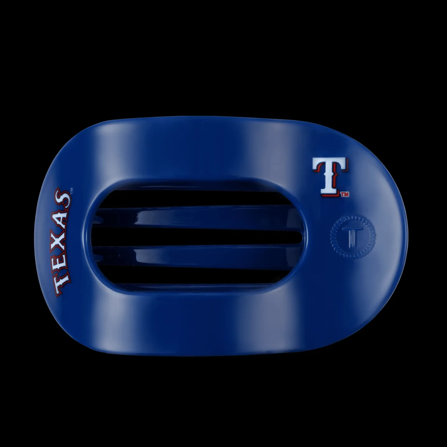 Texas Rangers Large Flat Round Hair Clip
