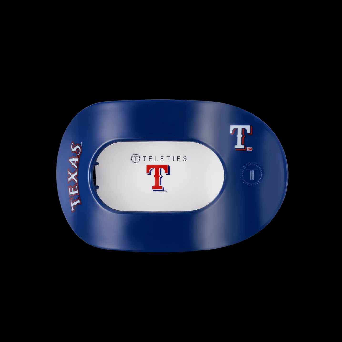 Texas Rangers Medium Flat Round Hair Clip