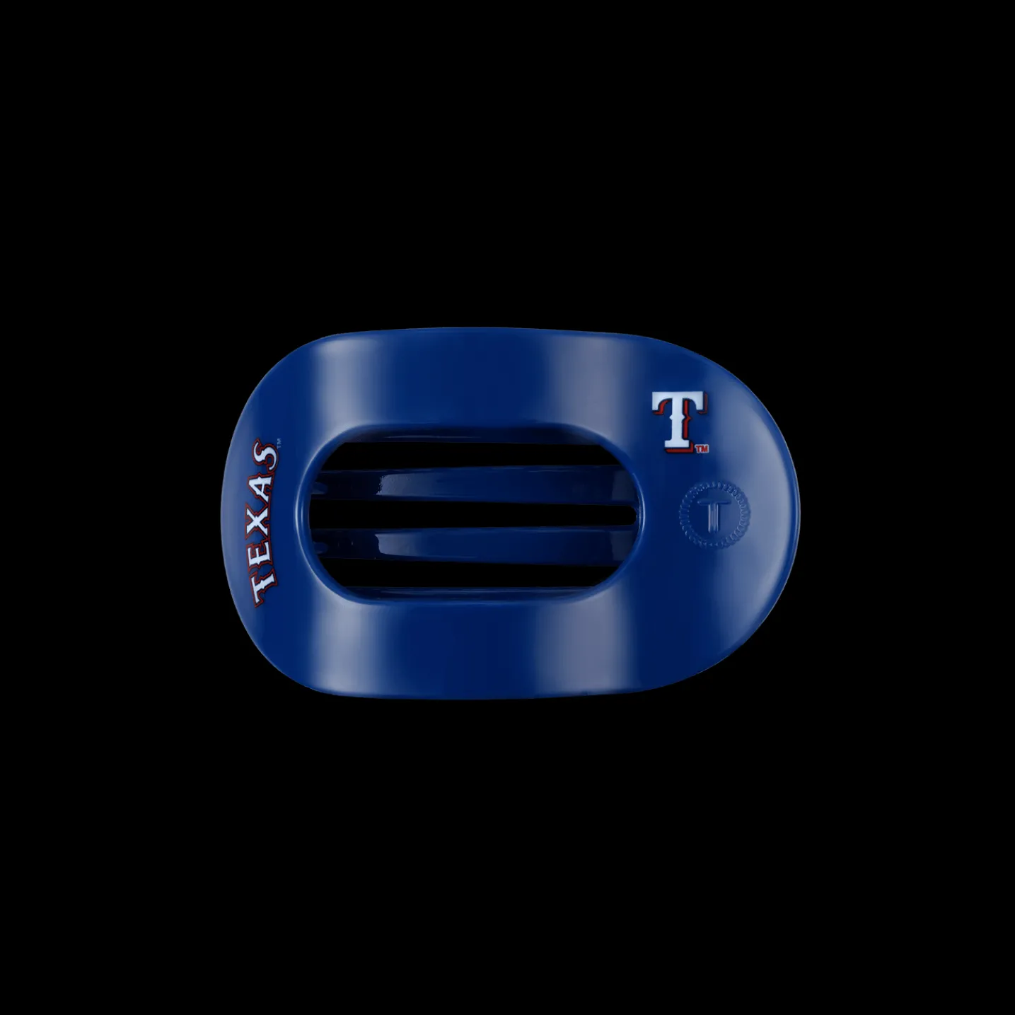 Texas Rangers Small Flat Round Hair Clip