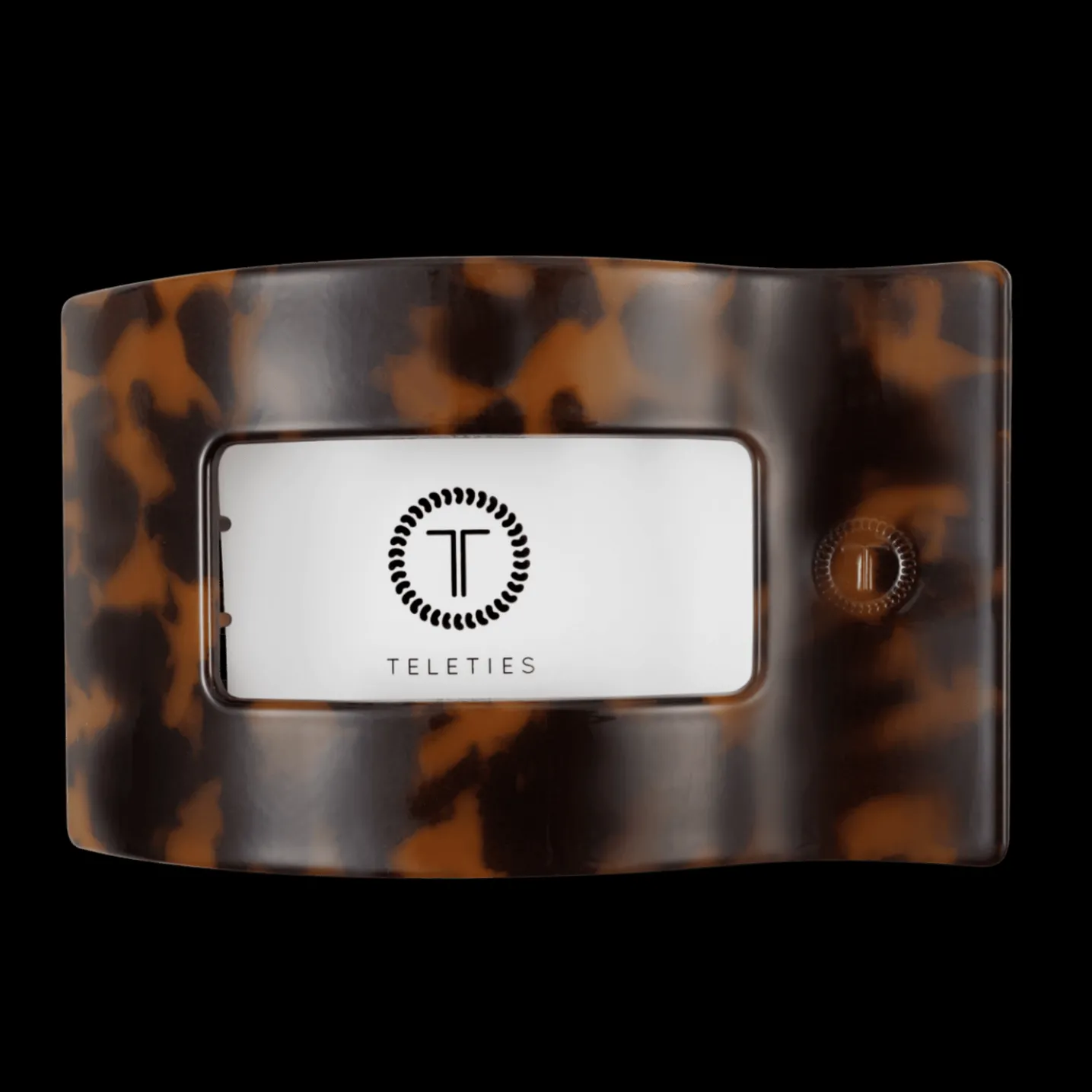 Tortoise Large Flat Rectangle Hair Clip