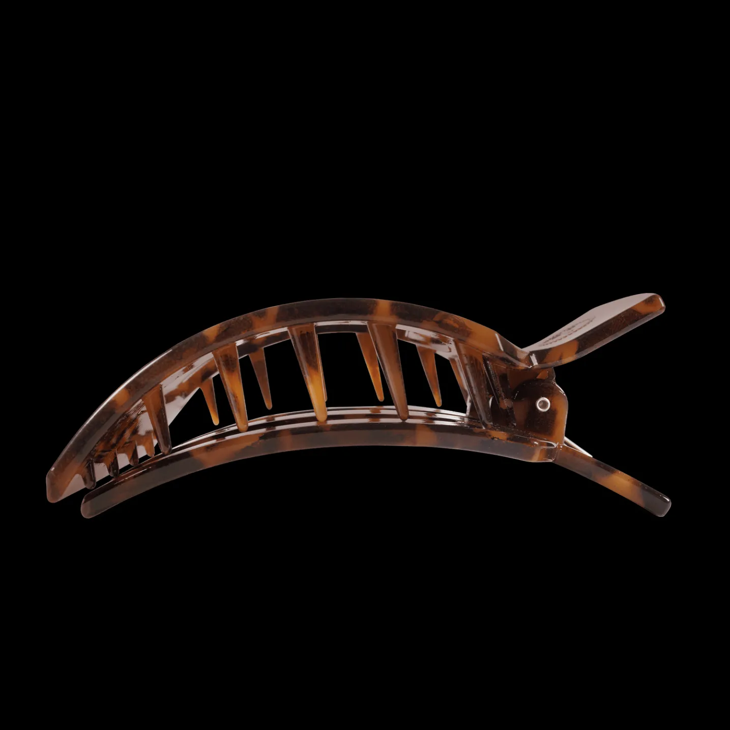 Tortoise Large Flat Square Hair Clip